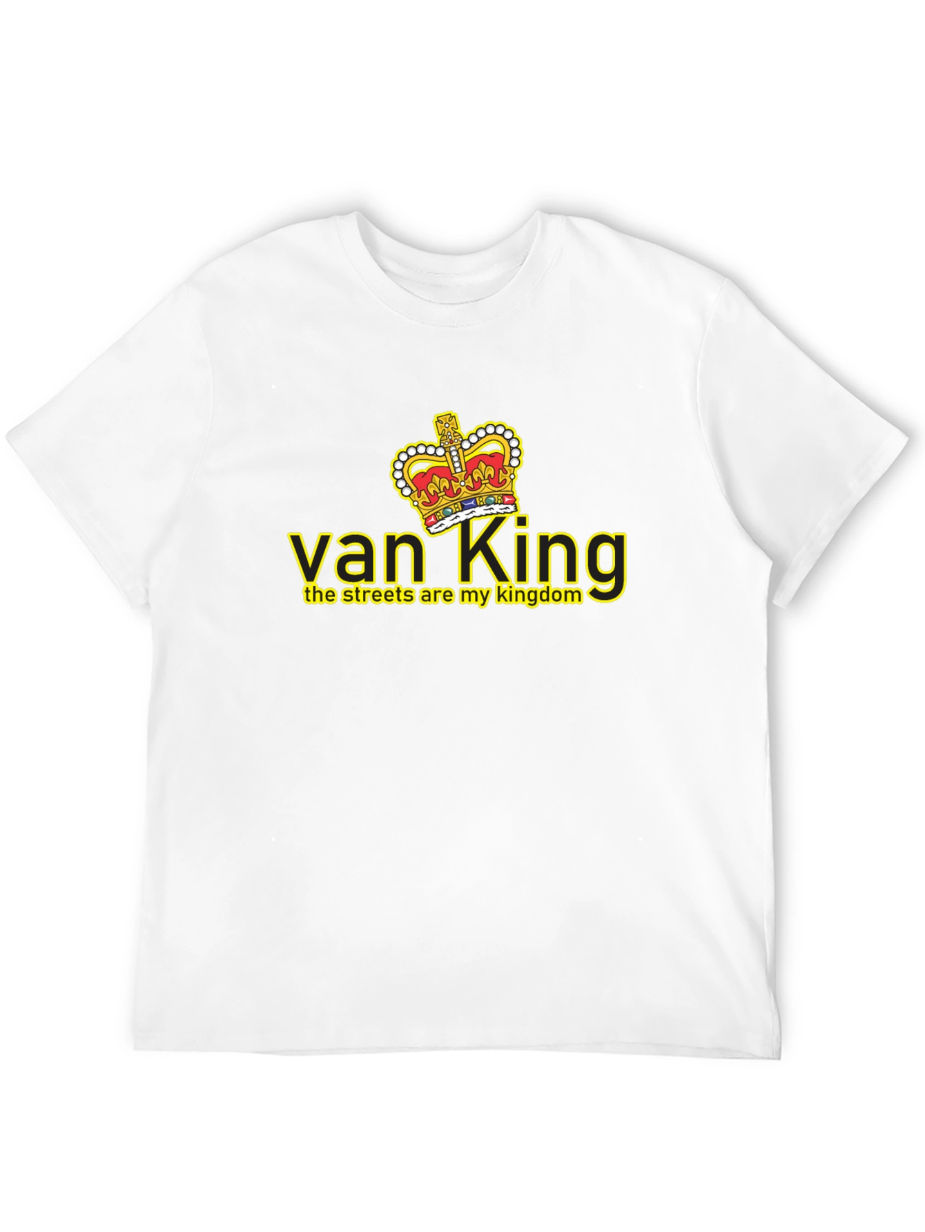 Black Van King Graphic Tee - Black Crew Neck T-Shirt view 12