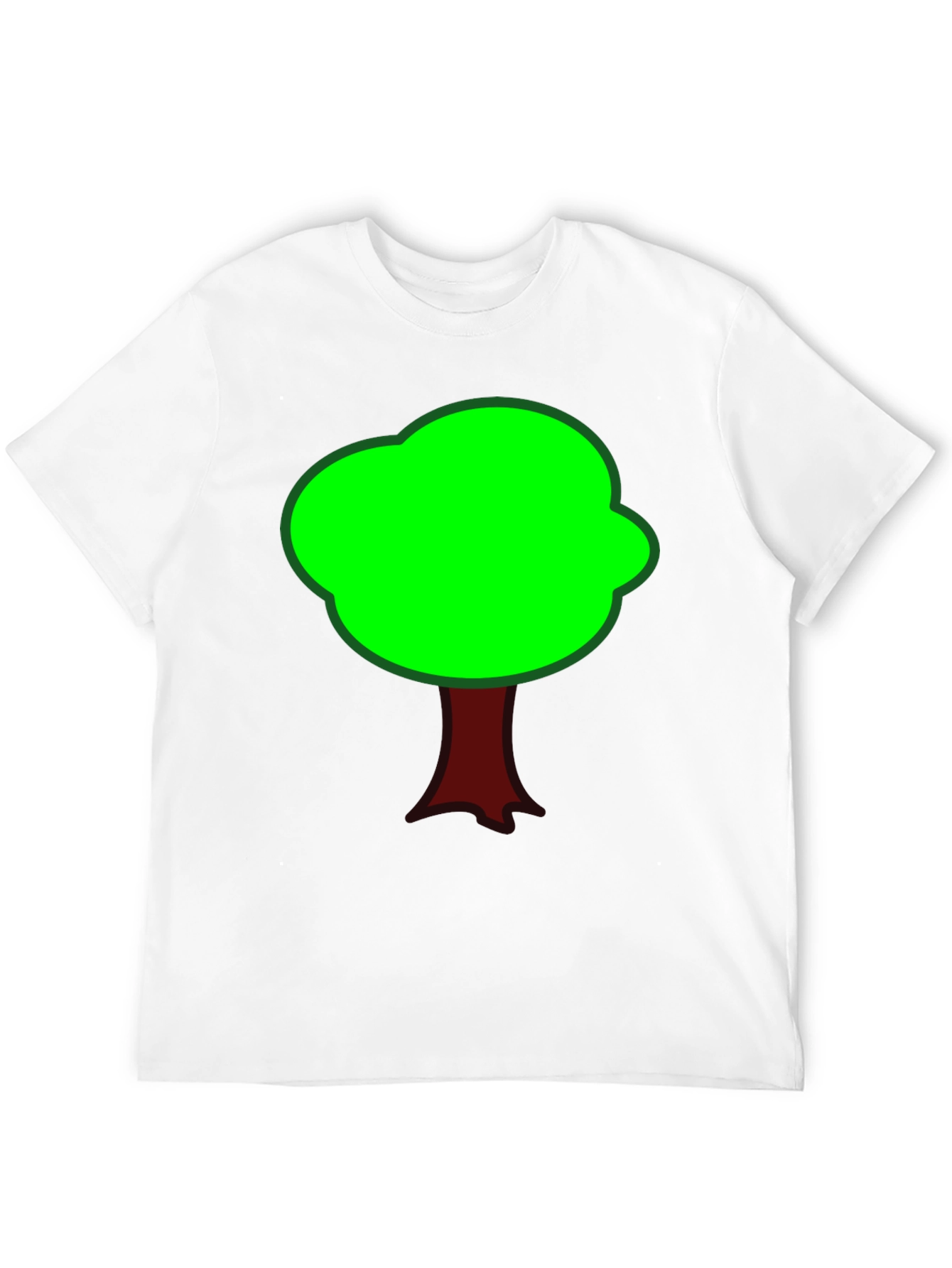 Black Fun Tree Graphic Tee - Black Cotton T-Shirt view 12