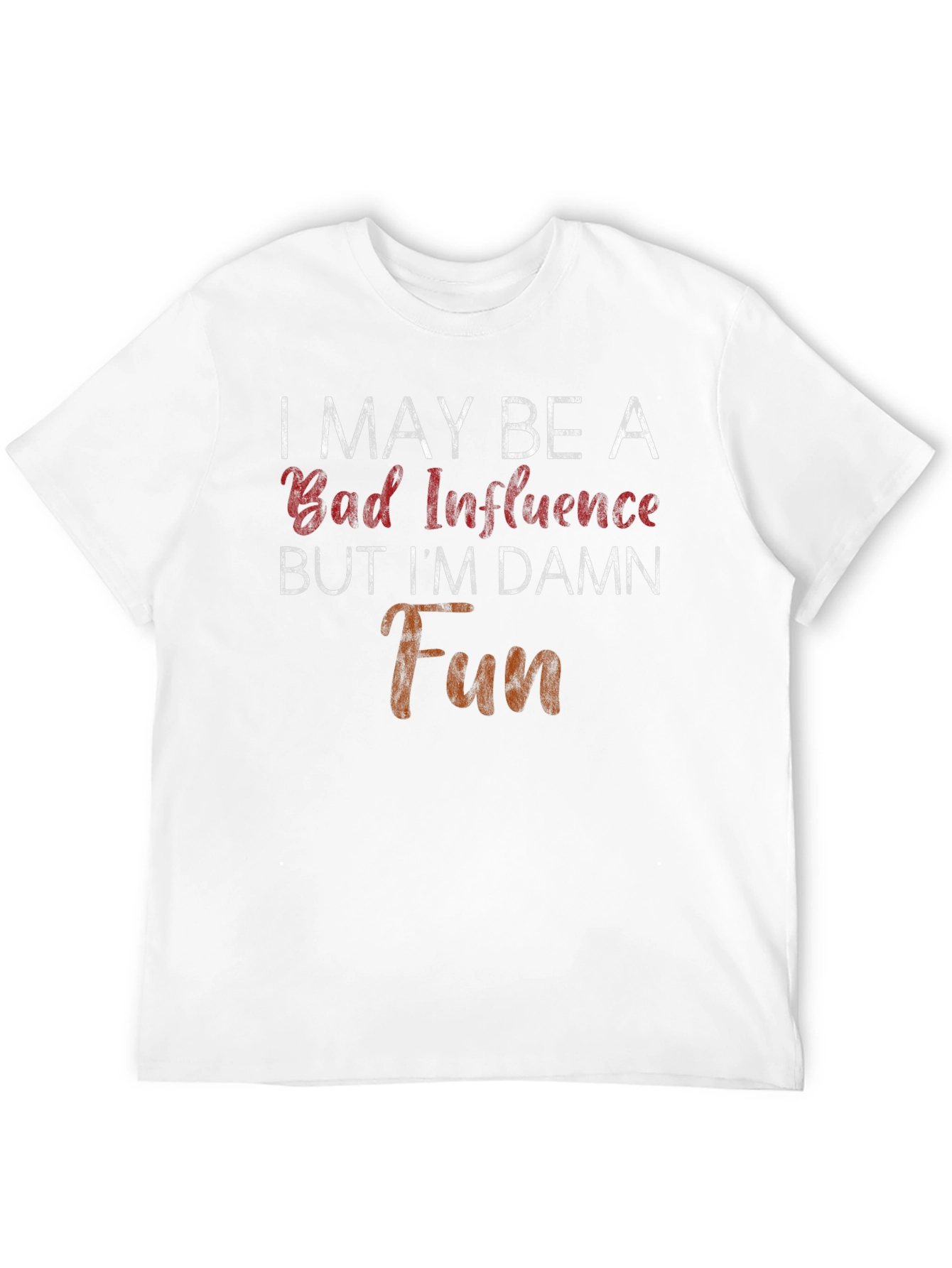 Black Bad Influence, Damn Fun Graphic Tee - Mens view 12
