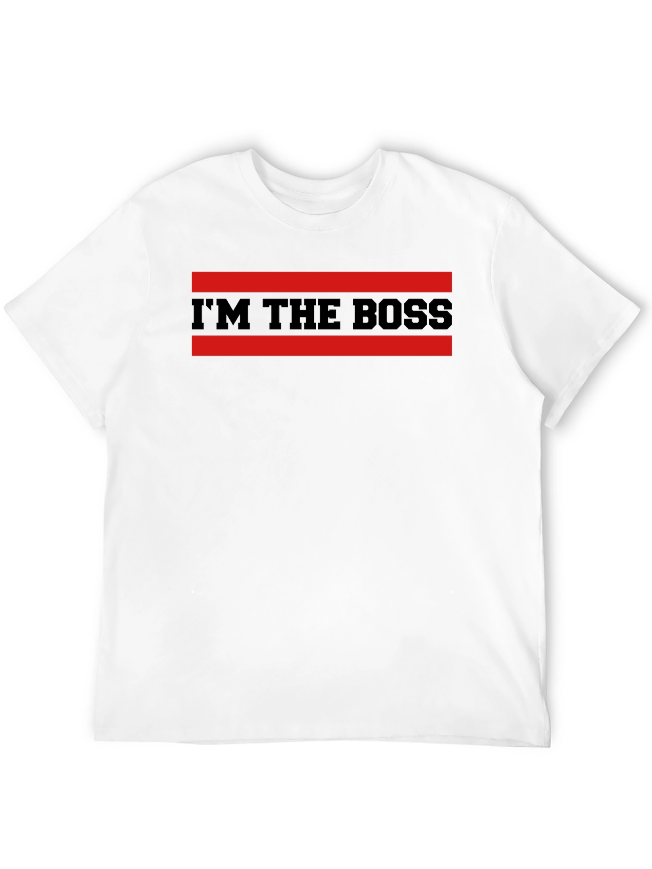 Black I'm The Boss Graphic T-Shirt - Bold Statement Tee view 12