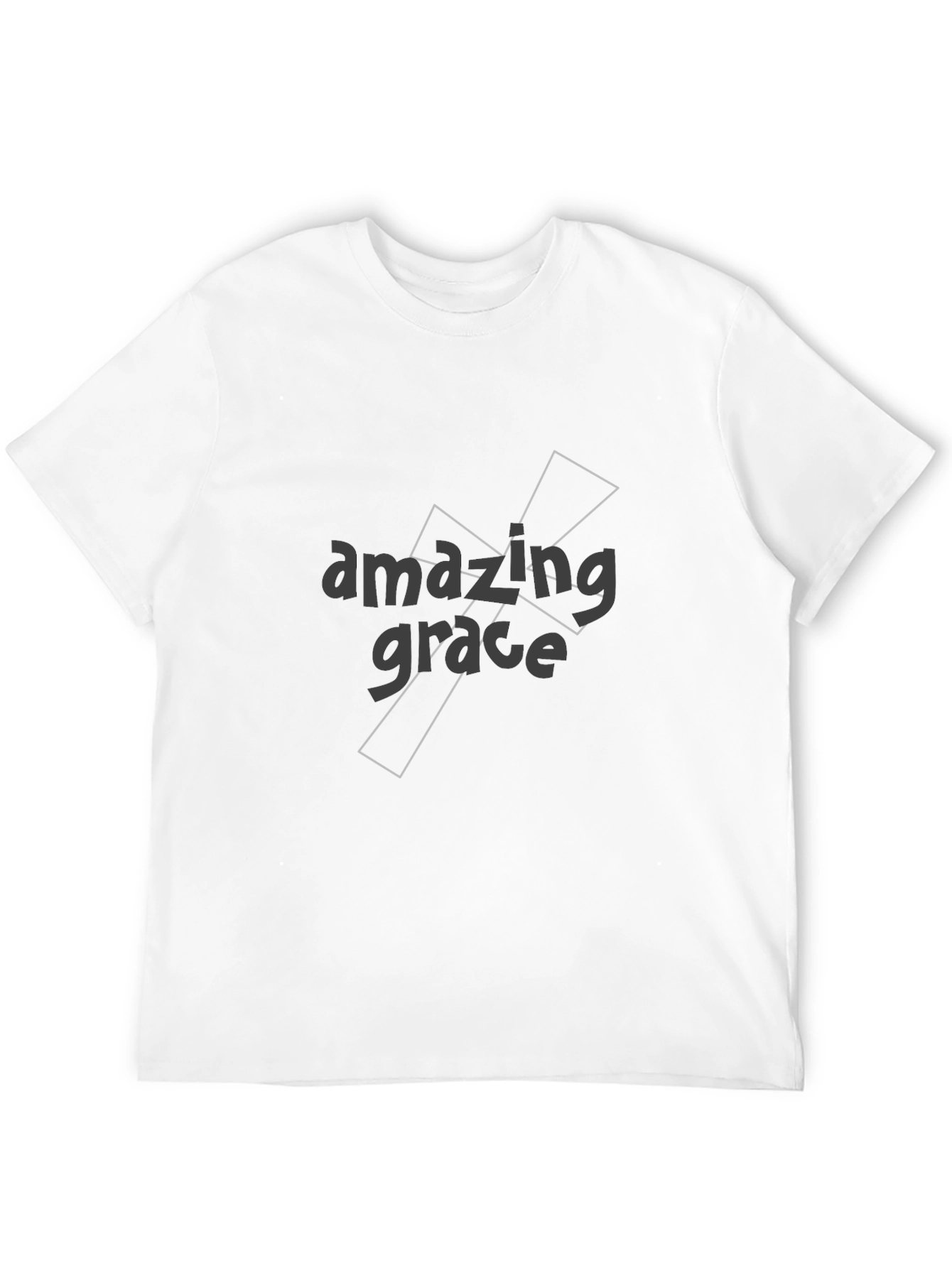 Black Amazing Grace Graphic Tee - Soft Black Cotton view 12