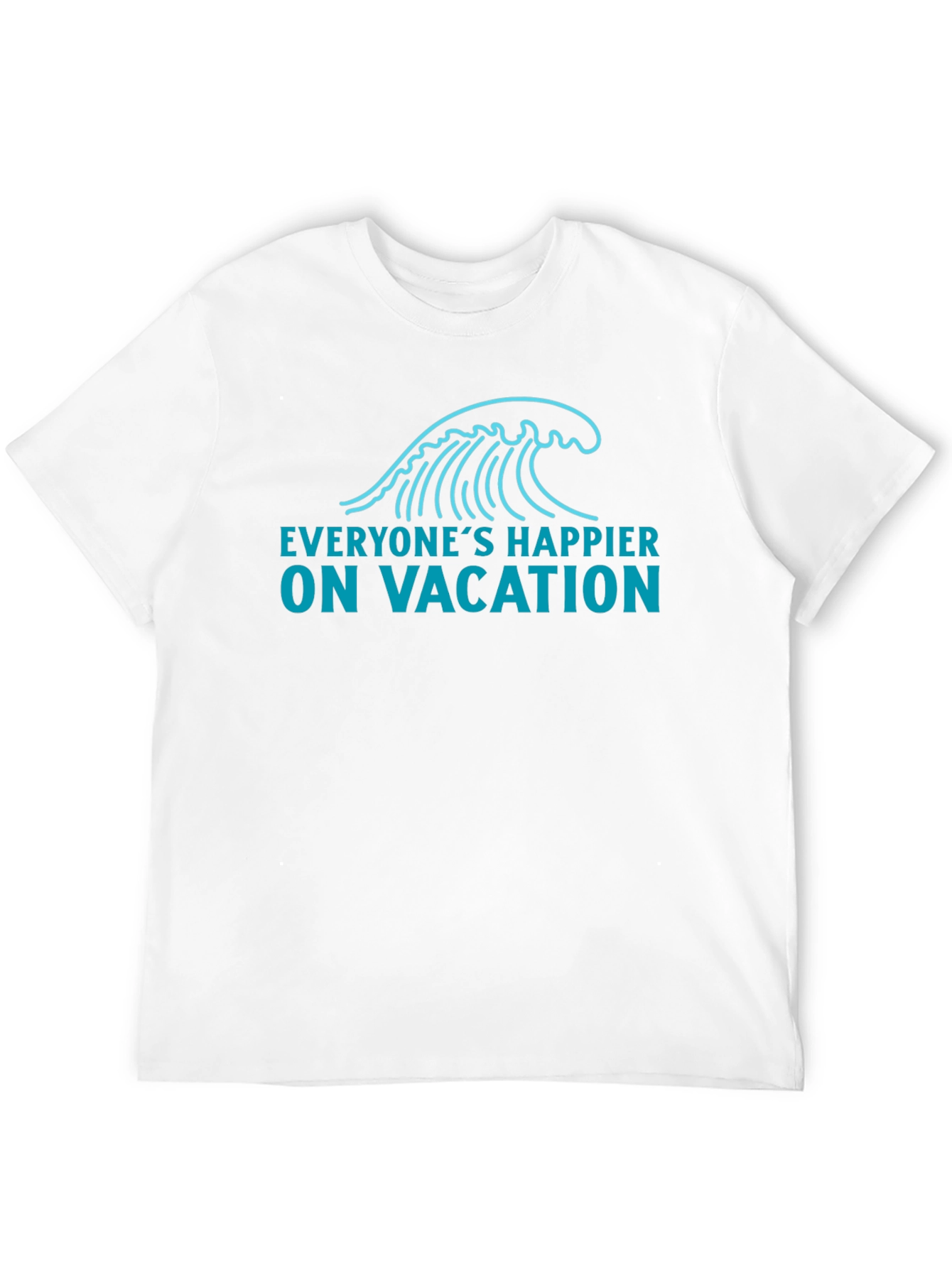 Black Vacation Wave Graphic Tee - Relaxed Fit view 12