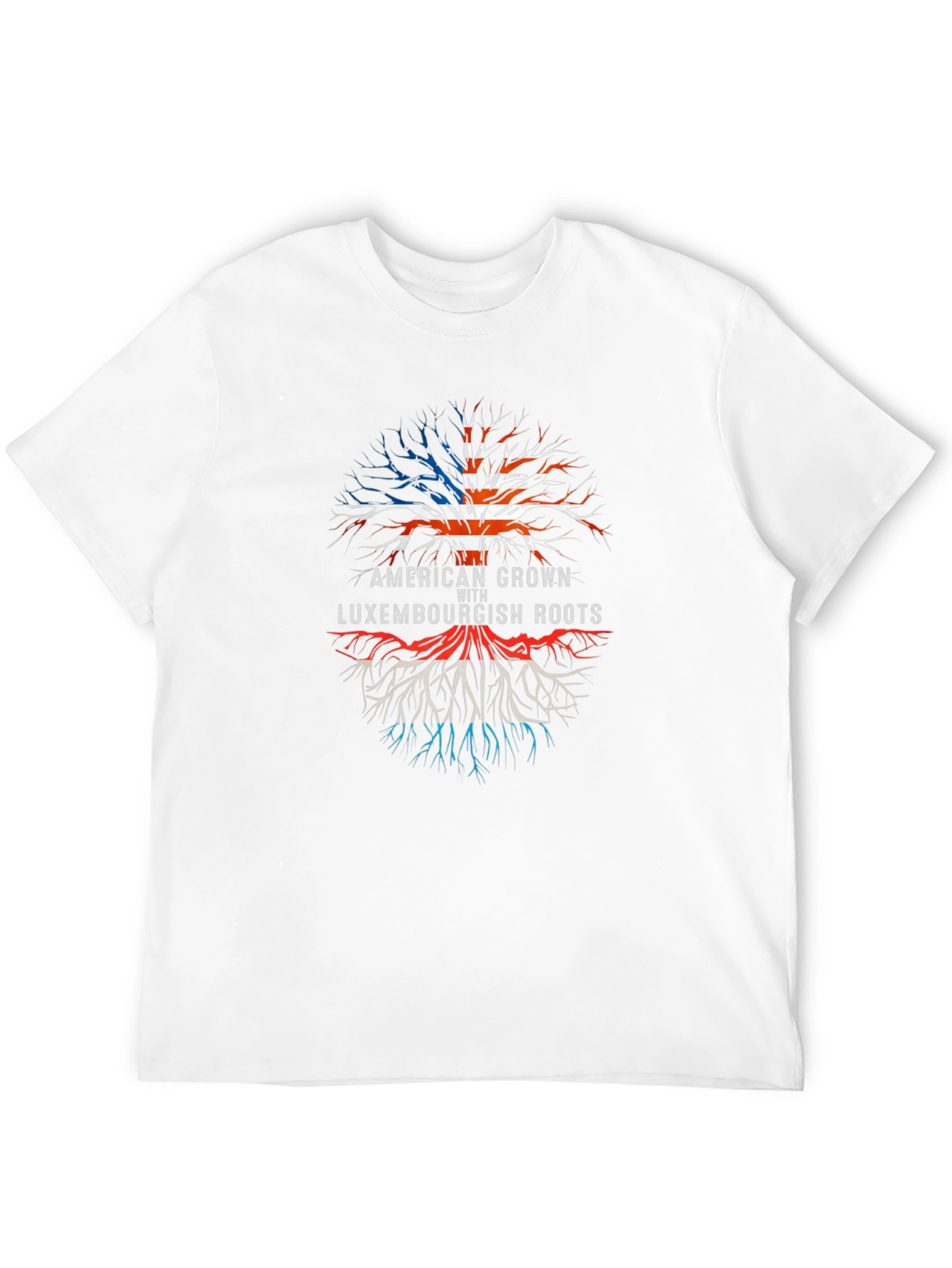 Black American Grown with Luxembourgish Roots T-Shirt view 12