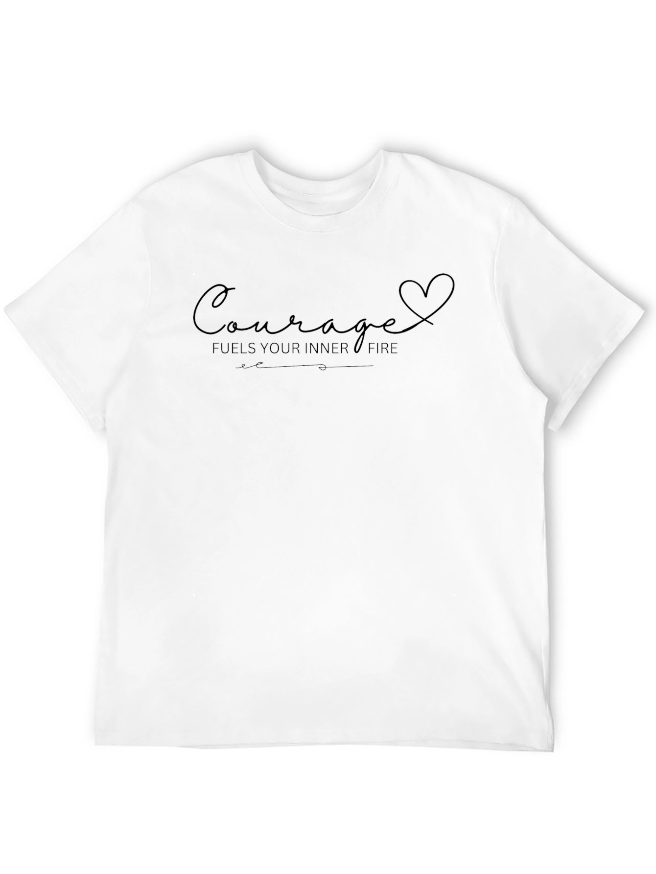 Black Courage Fuels Your Fire Graphic Tee view 12