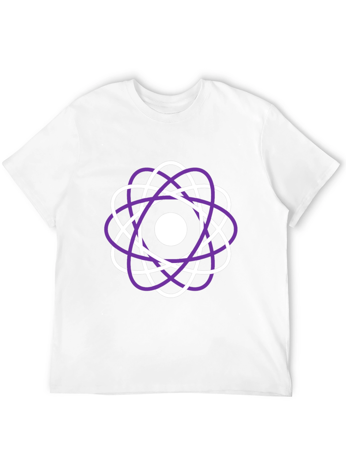 Black Atomic Orbit T-Shirt - Cool Graphic Tee view 12