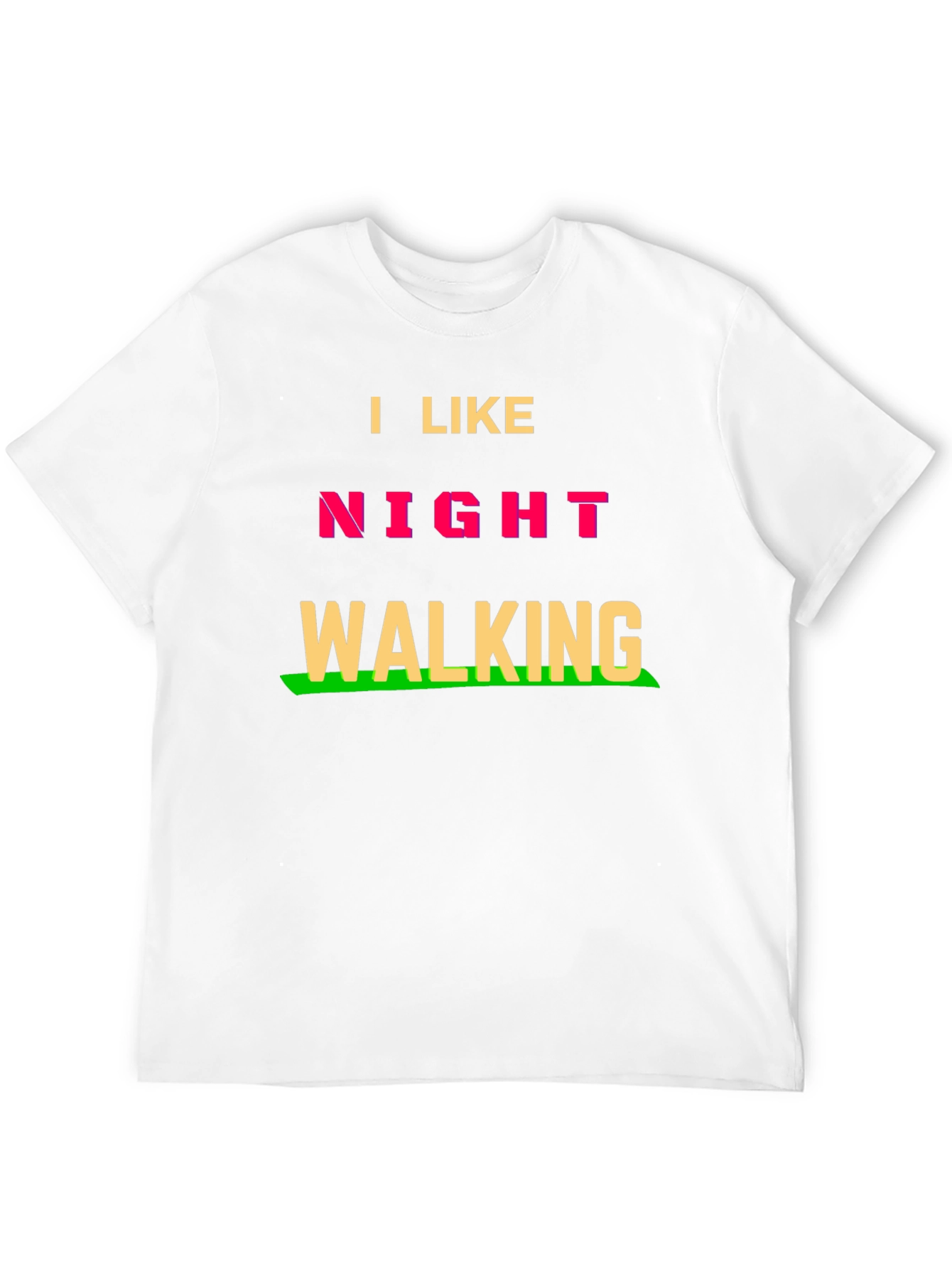 Black I Like Night Walking T-Shirt - Fun Novelty Tee view 12