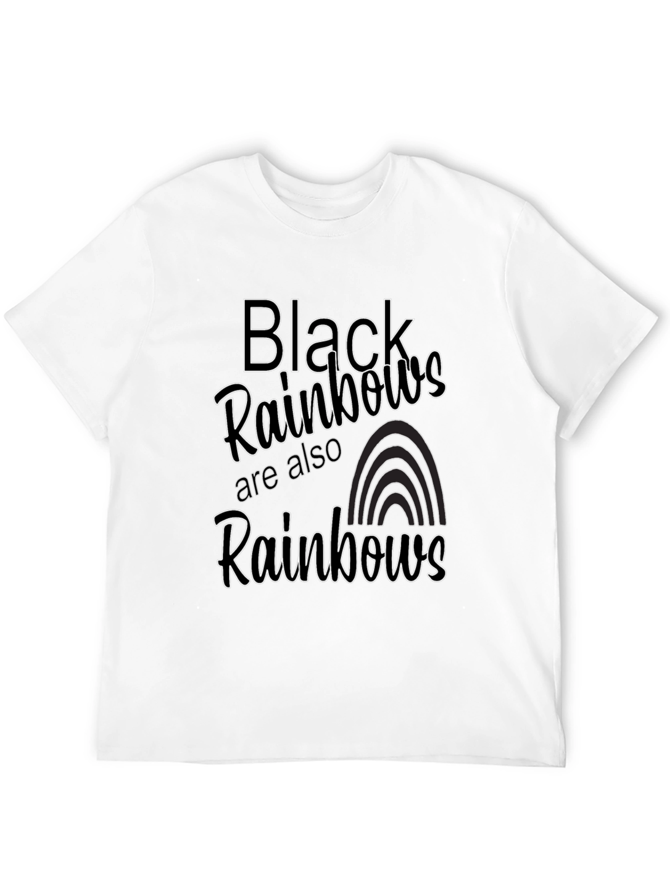 Black Black Rainbows Graphic Tee view 12