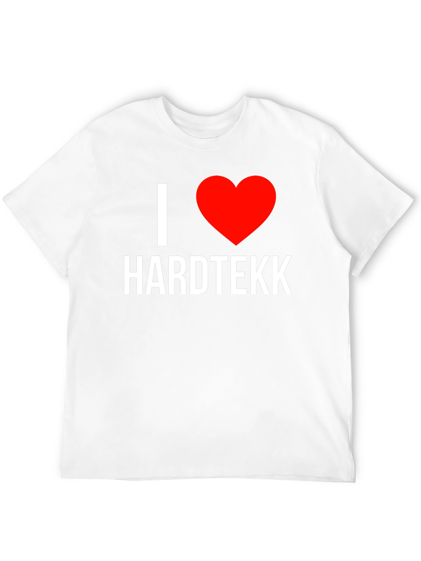 Black I Heart Hardtekk Black T-Shirt - Music Lover Tee view 12