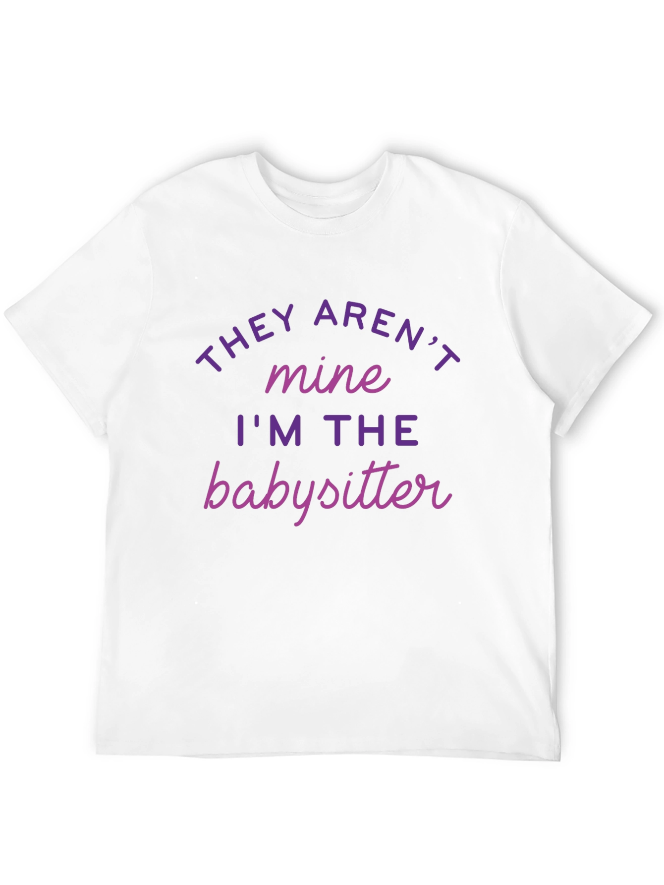 Black Babysitter T-Shirt - They Aren't Mine view 12