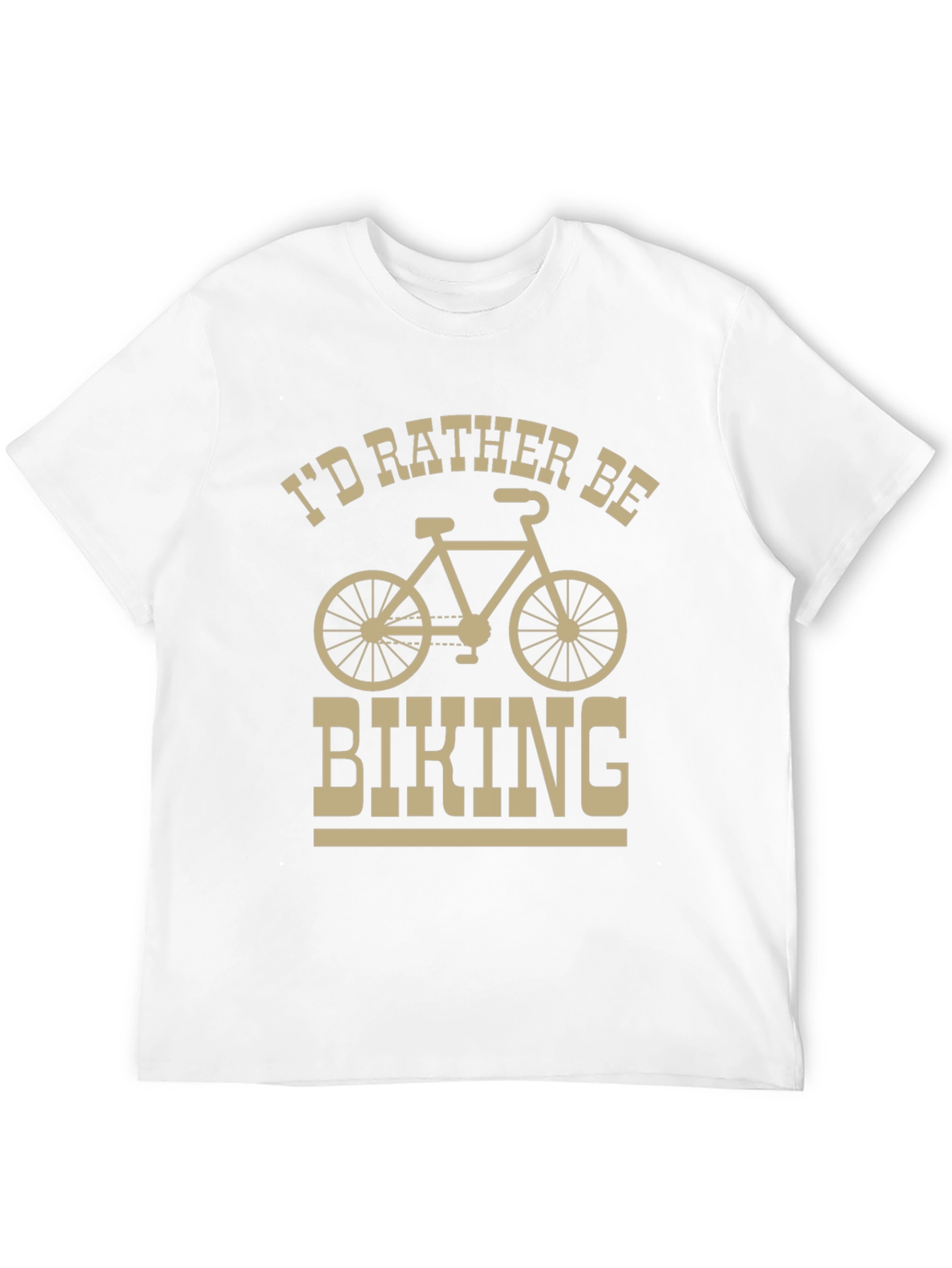Black I'd Rather Be Biking T-Shirt - Black view 12