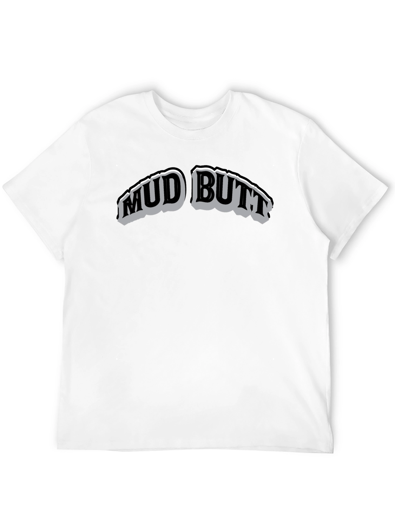Black Mud Butt Graphic T-Shirt - Crew Neck view 12