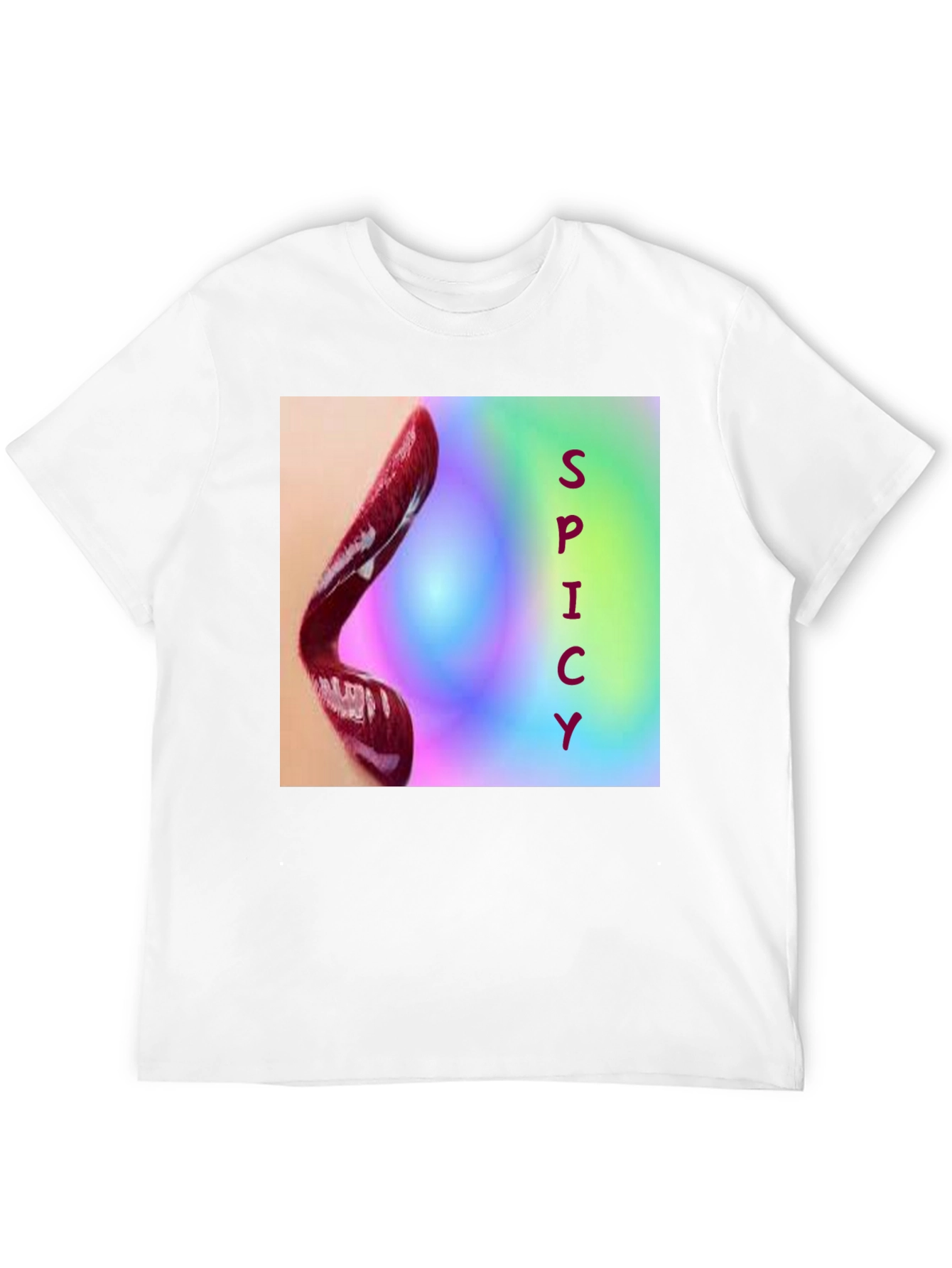 Black Spicy Lips Graphic Tee - Bold Statement Shirt view 12
