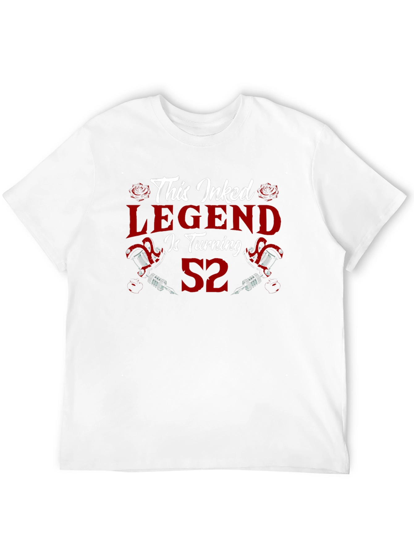 Black Inked Legend 52nd Birthday Black T-Shirt view 12