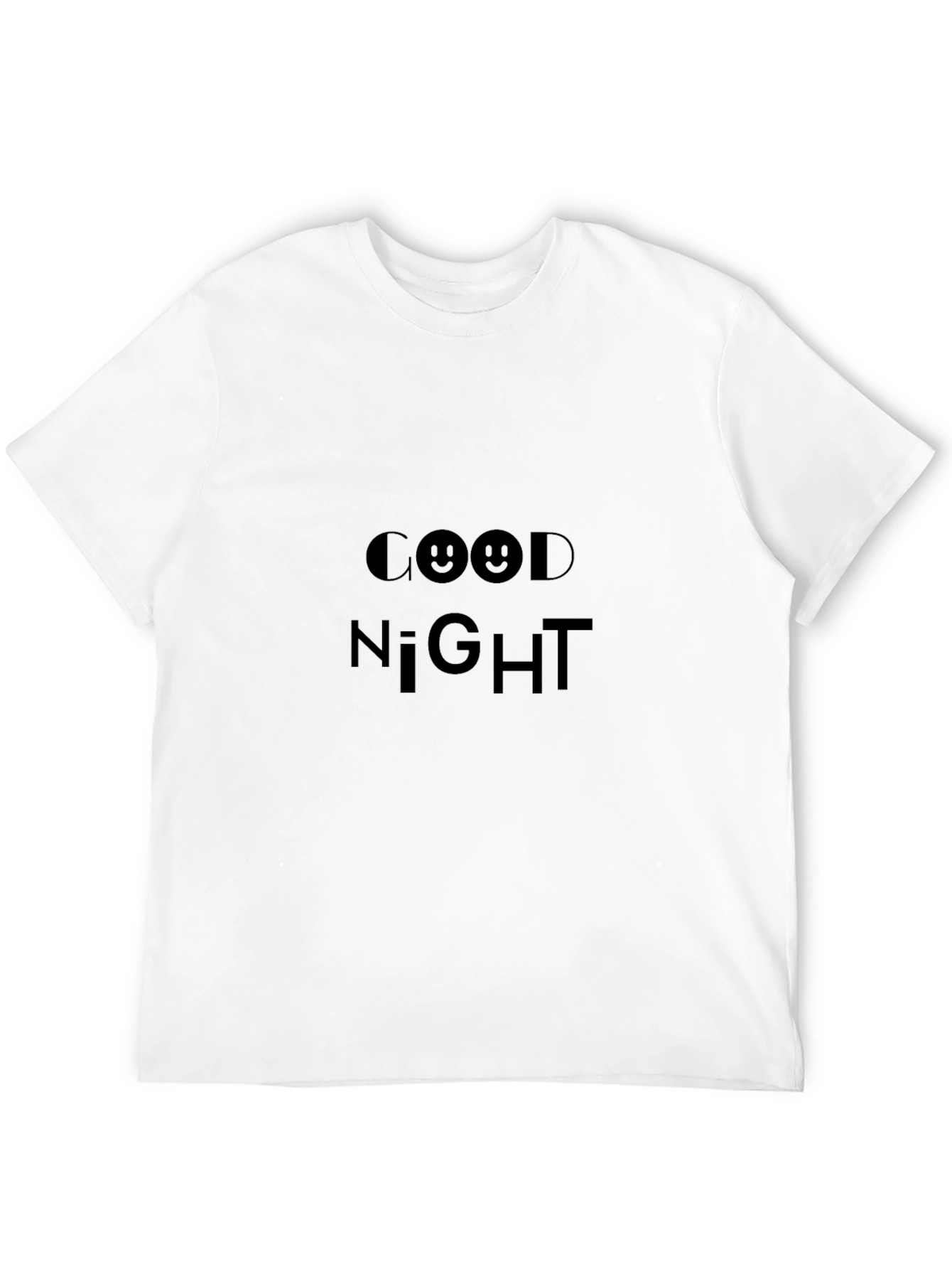Black Good Night Black T-Shirt - Soft Cotton Blend, Stylish Design view 12