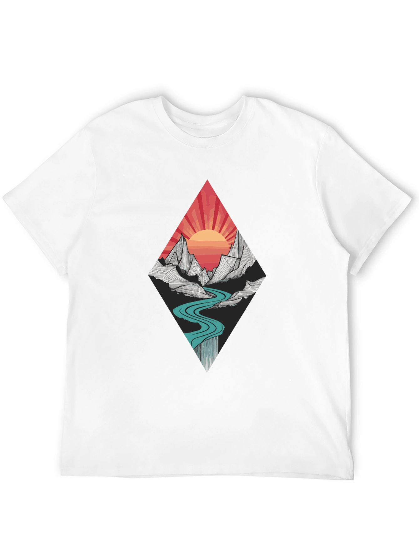 Black Mountain Sunset Graphic Tee - Black view 12