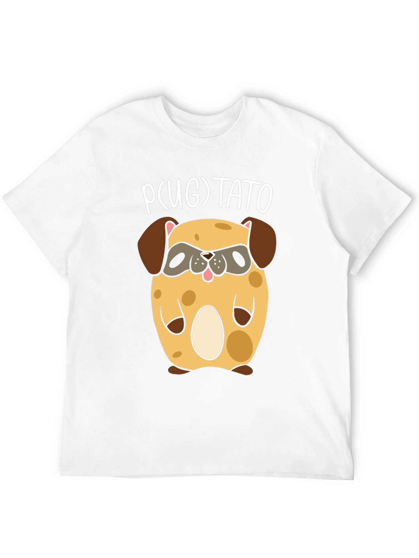 Black Pugtato T-Shirt - Cute Pug Potato Graphic Tee view 12