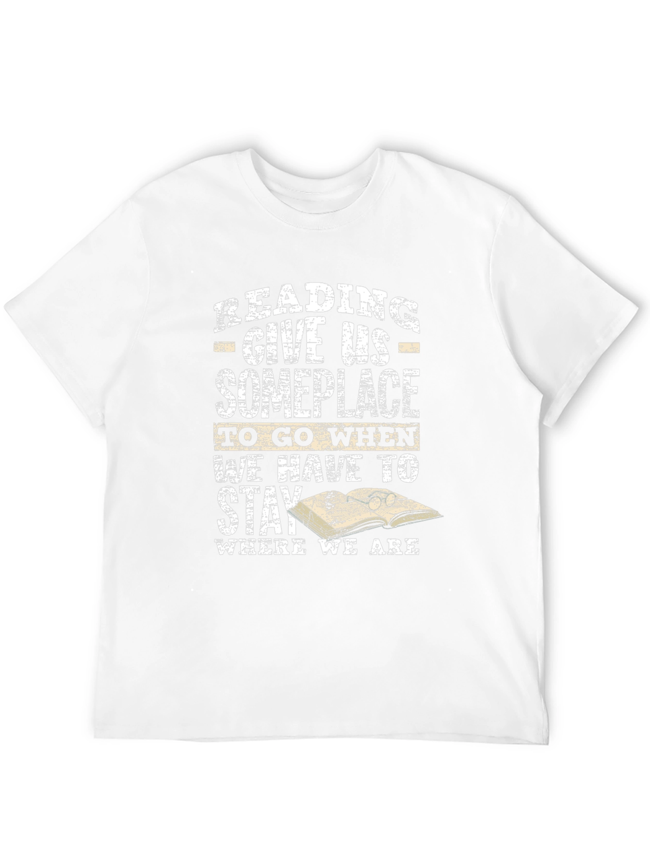 Black Reading T-Shirt: Give Us Someplace to Go view 12