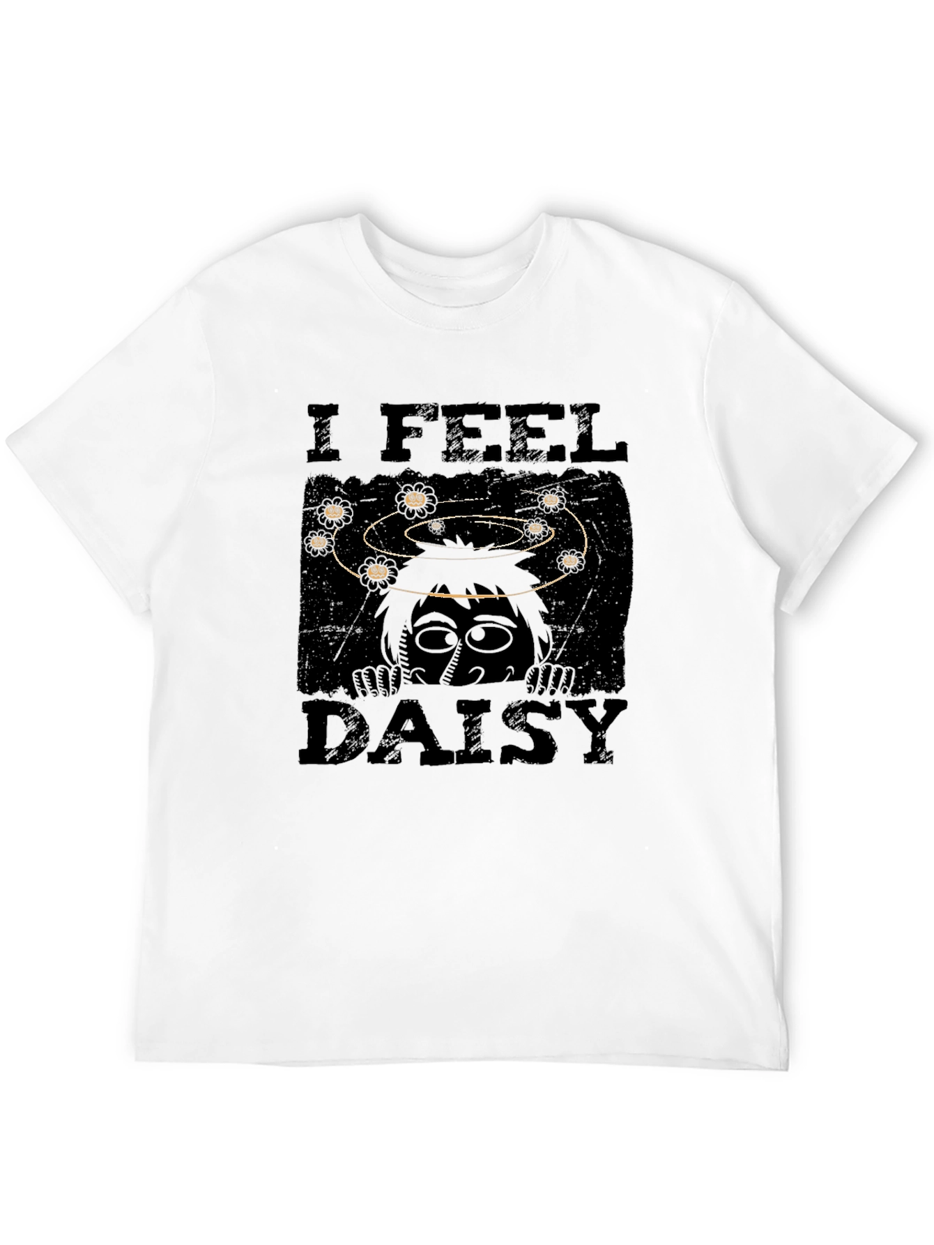 Black I Feel Daisy Graphic T-Shirt - Black view 12