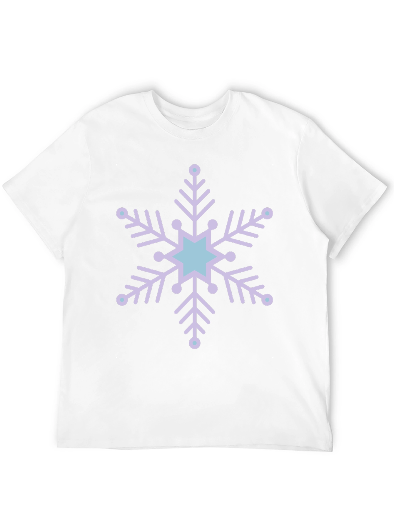 Black Snowflake Graphic Tee - Winter Holiday Style view 12