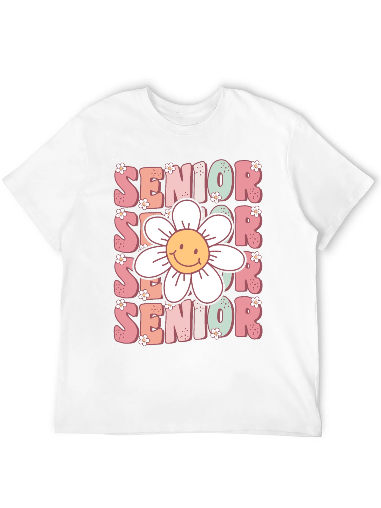 Black Senior Flower Graphic Tee view 12