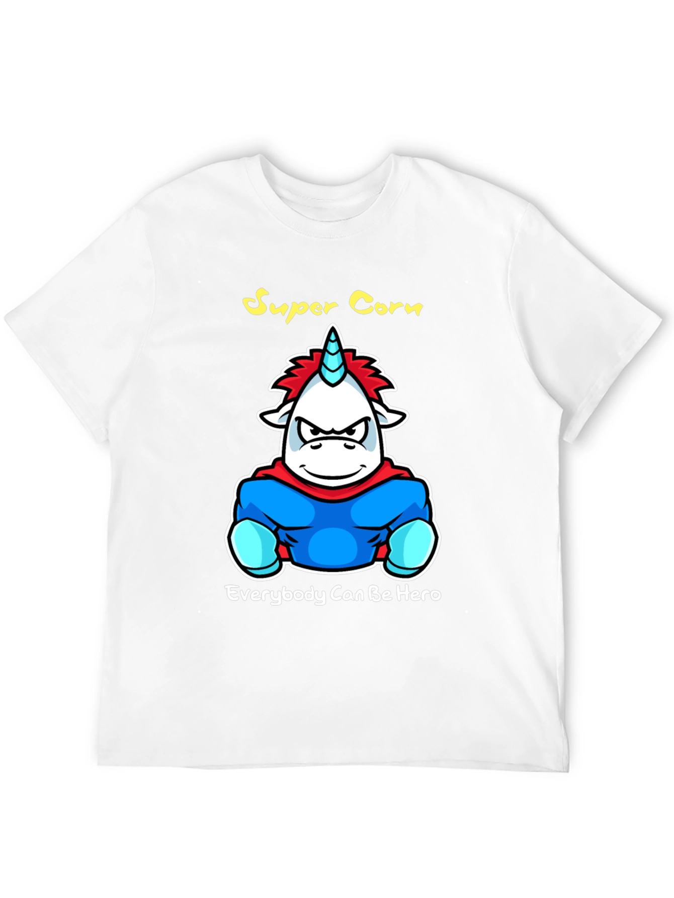 Black Super Corn Hero Graphic T-Shirt - Black view 12