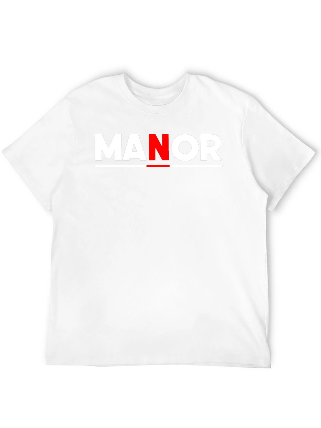 Black MANOR Bold Graphic Tee - Stylish Black Cotton Blend view 12