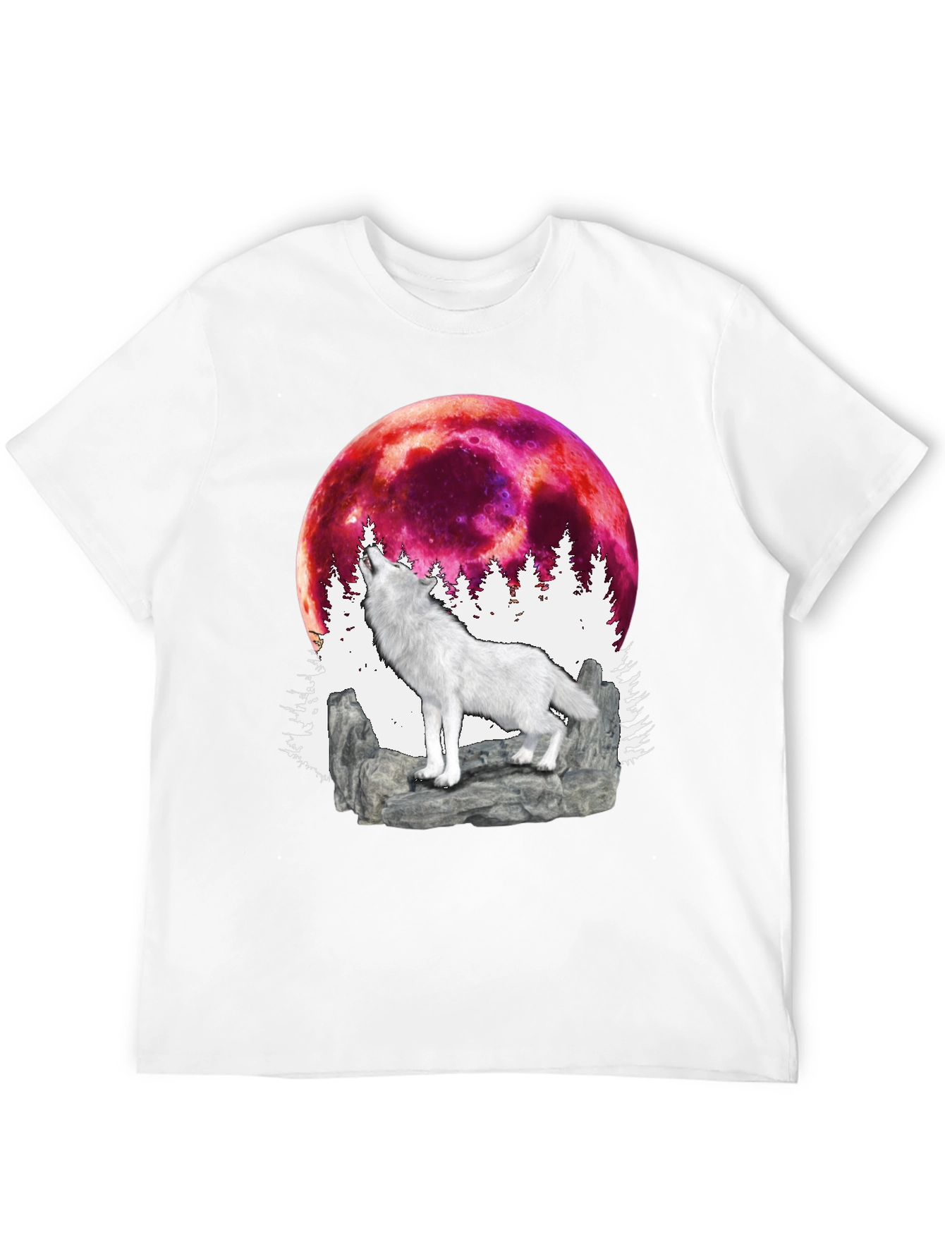 Black Wolf Moon Graphic T-Shirt view 12