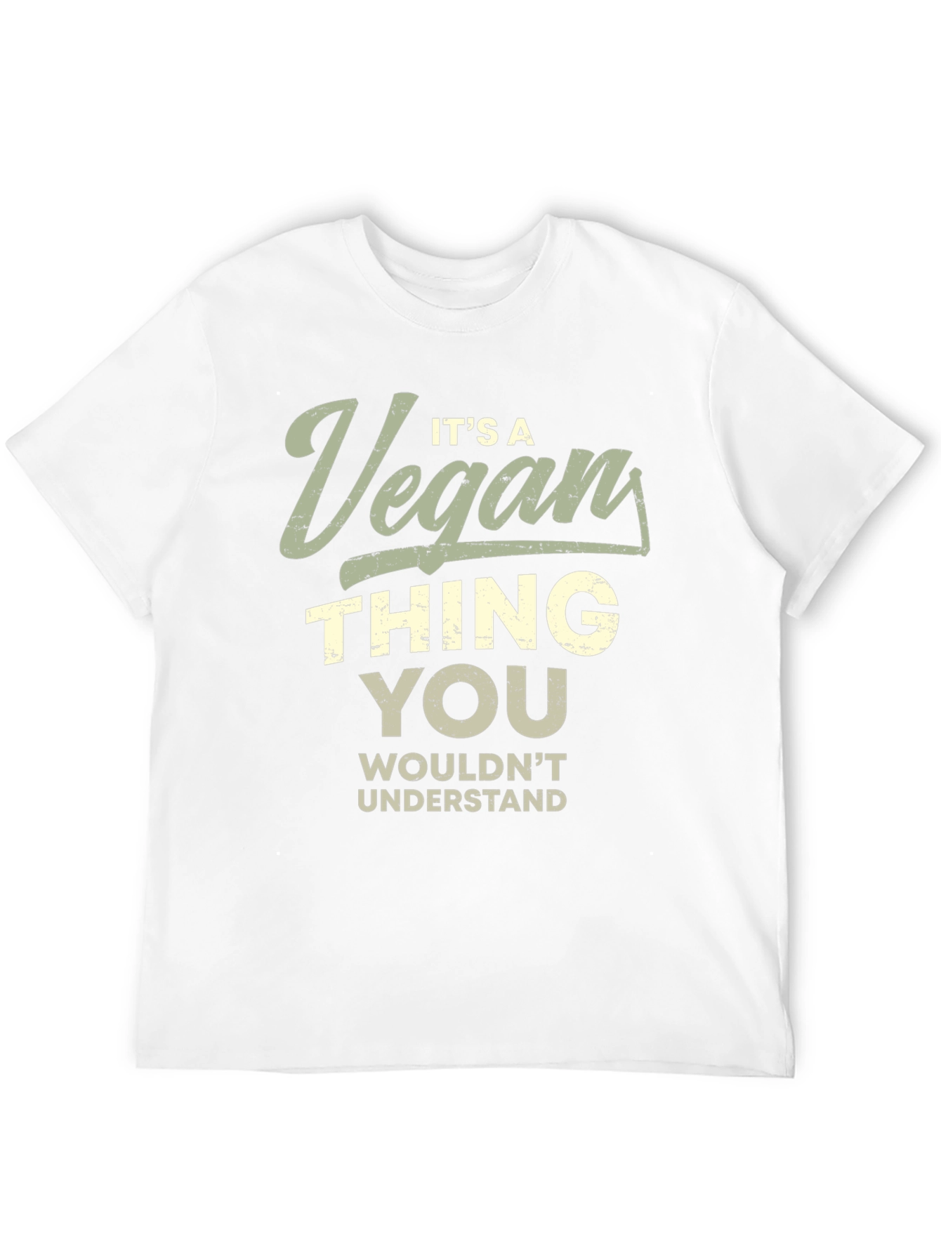 Black It's a Vegan Thing T-Shirt view 12