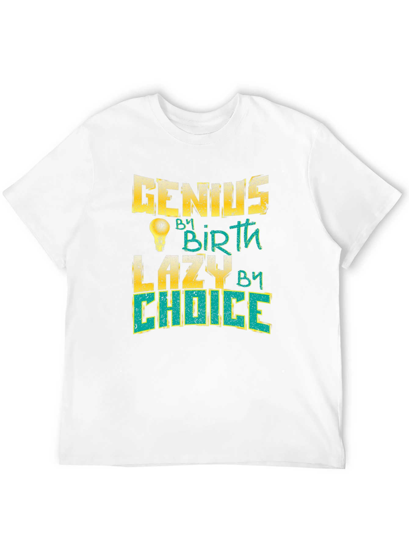 Black Genius By Birth Lazy By Choice Black T-Shirt view 12