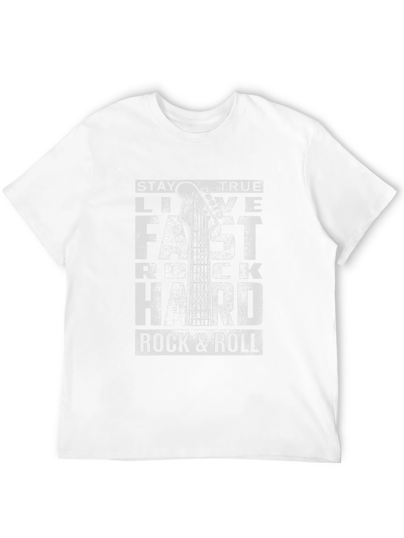 Black Rock & Roll Guitar T-Shirt - Live Fast, Rock Hard view 12