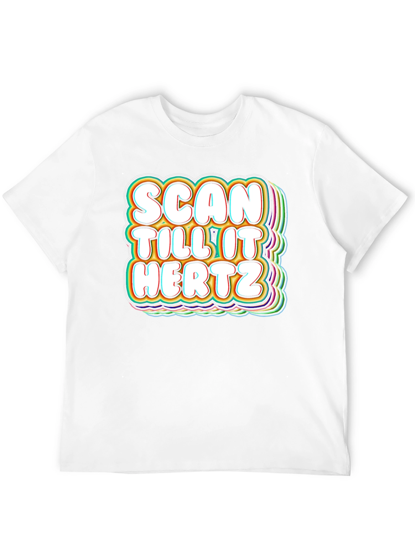 Black Scan Till It Hertz T-Shirt Funny Groovy Graphic Tee view 12
