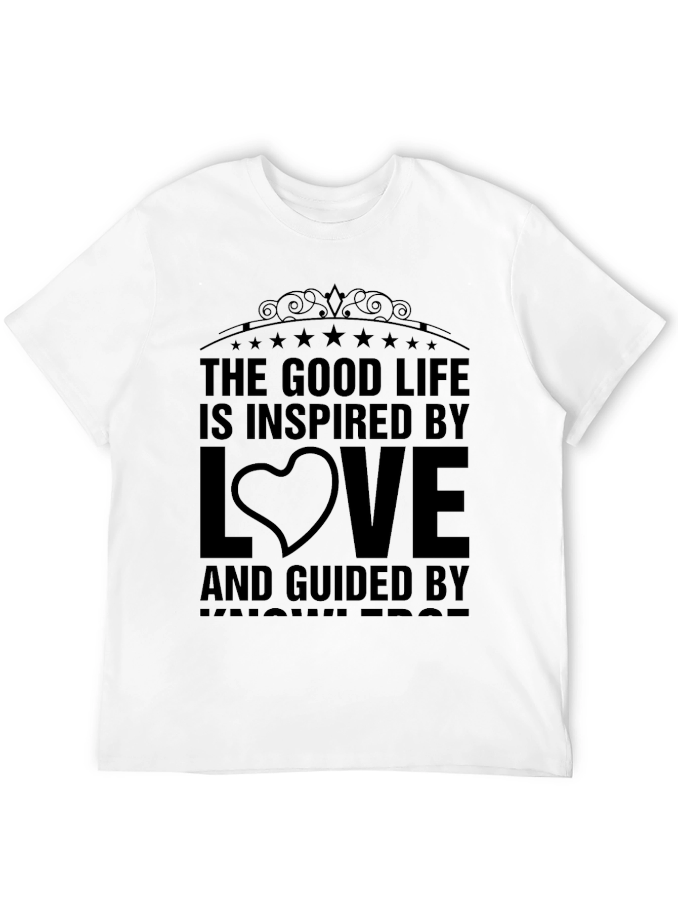 Black Good Life Inspired by Love T-Shirt view 12