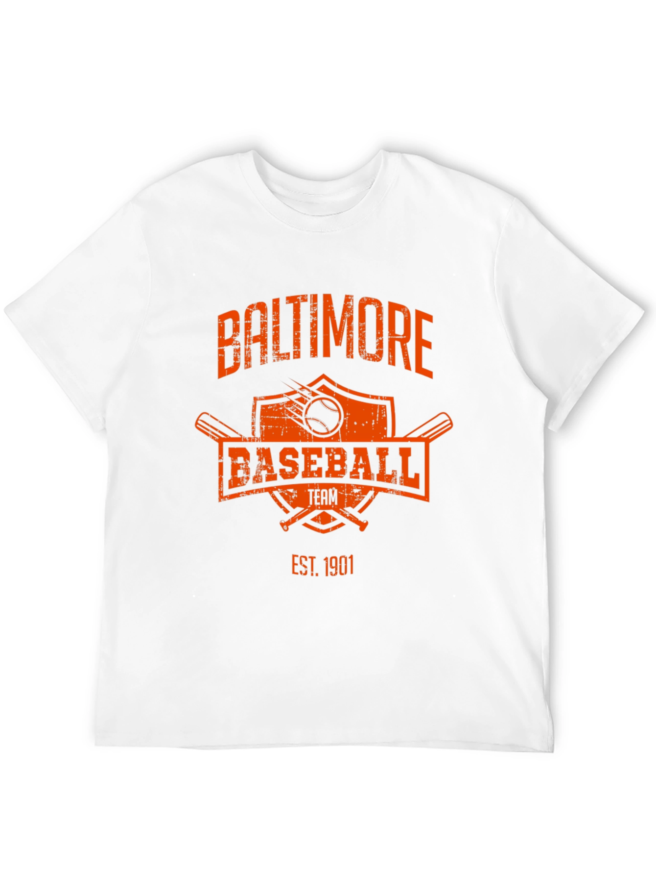 Baltimore Baseball Team T-Shirt - Est. 1901 - Black - 12