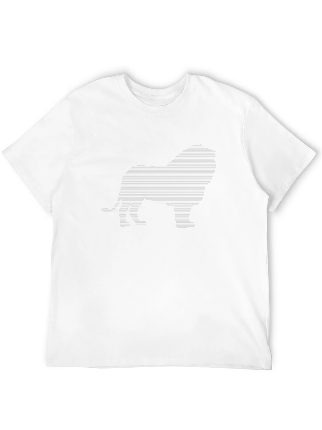 Black Stripped Lion Graphic Tee - Black view 12