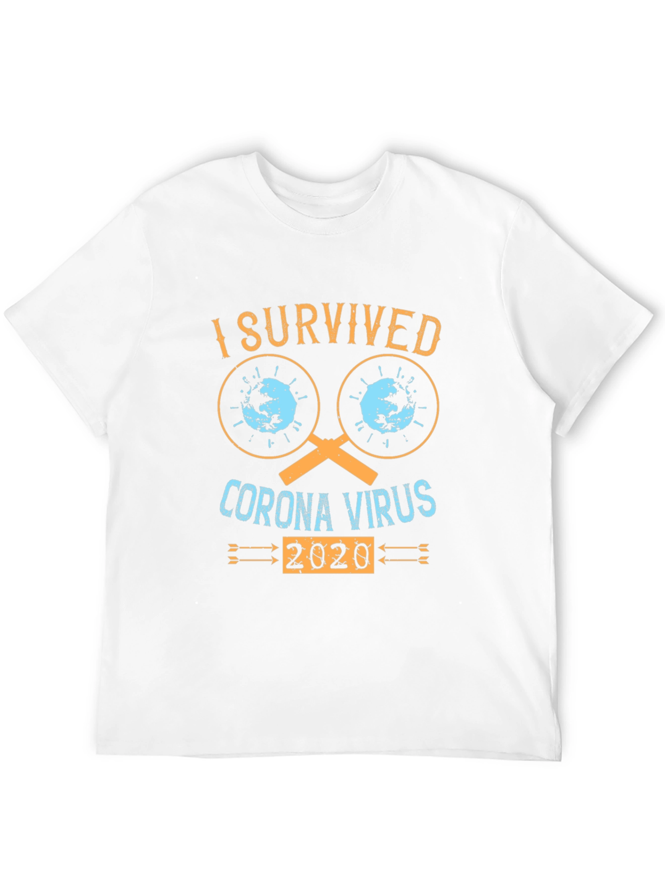 Black I Survived Corona Virus 2020 T-Shirt view 12