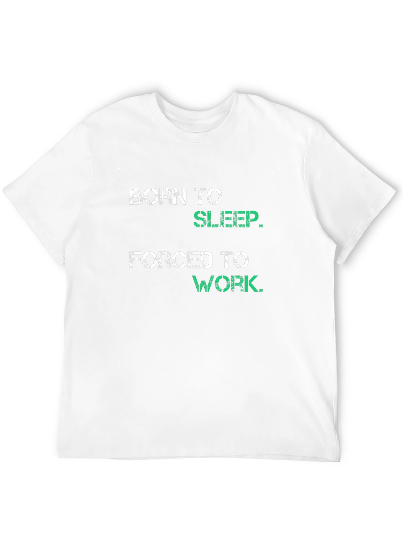 Black Born To Sleep T-Shirt - Funny Graphic Tee view 12