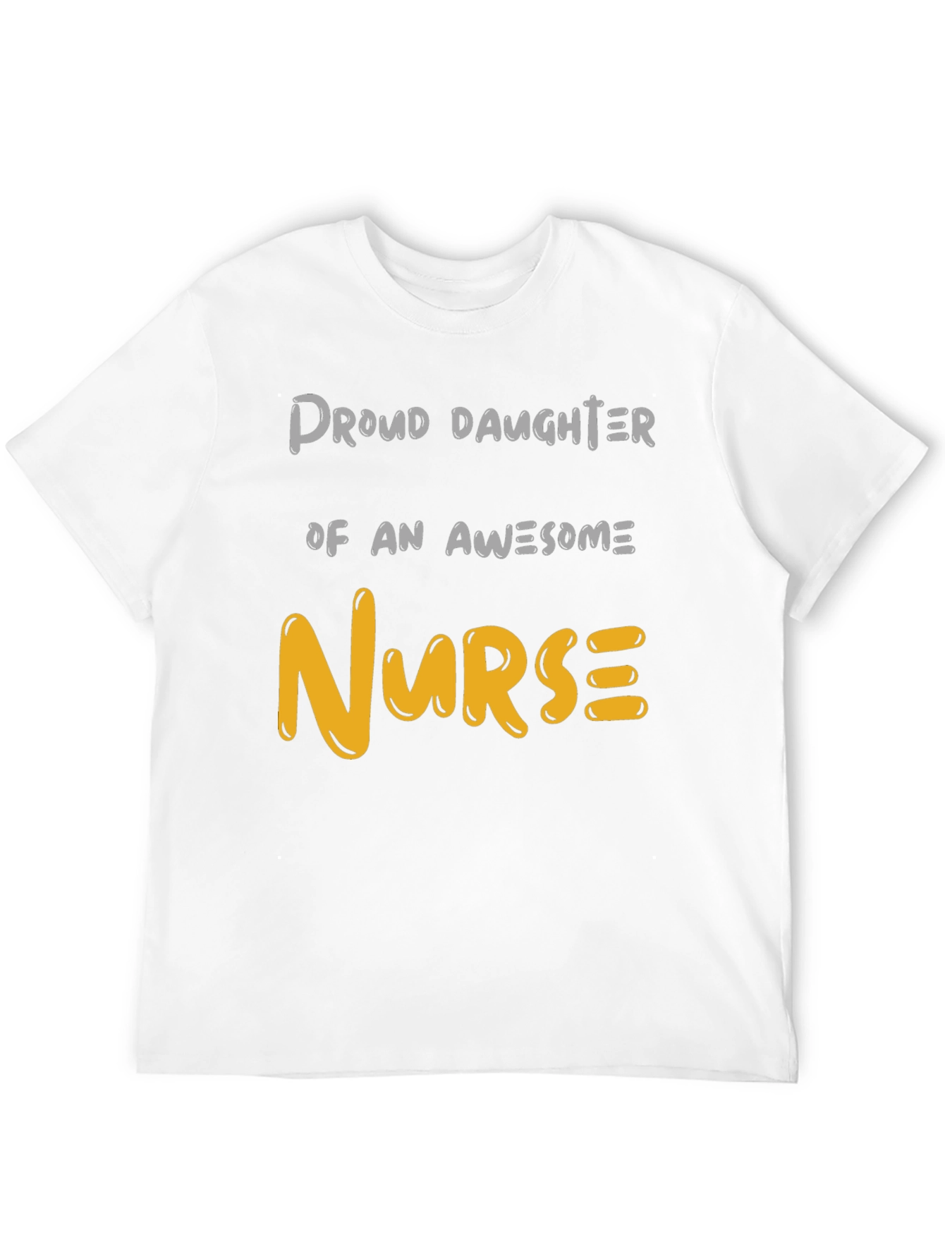 Black Proud Daughter Nurse T-Shirt view 12