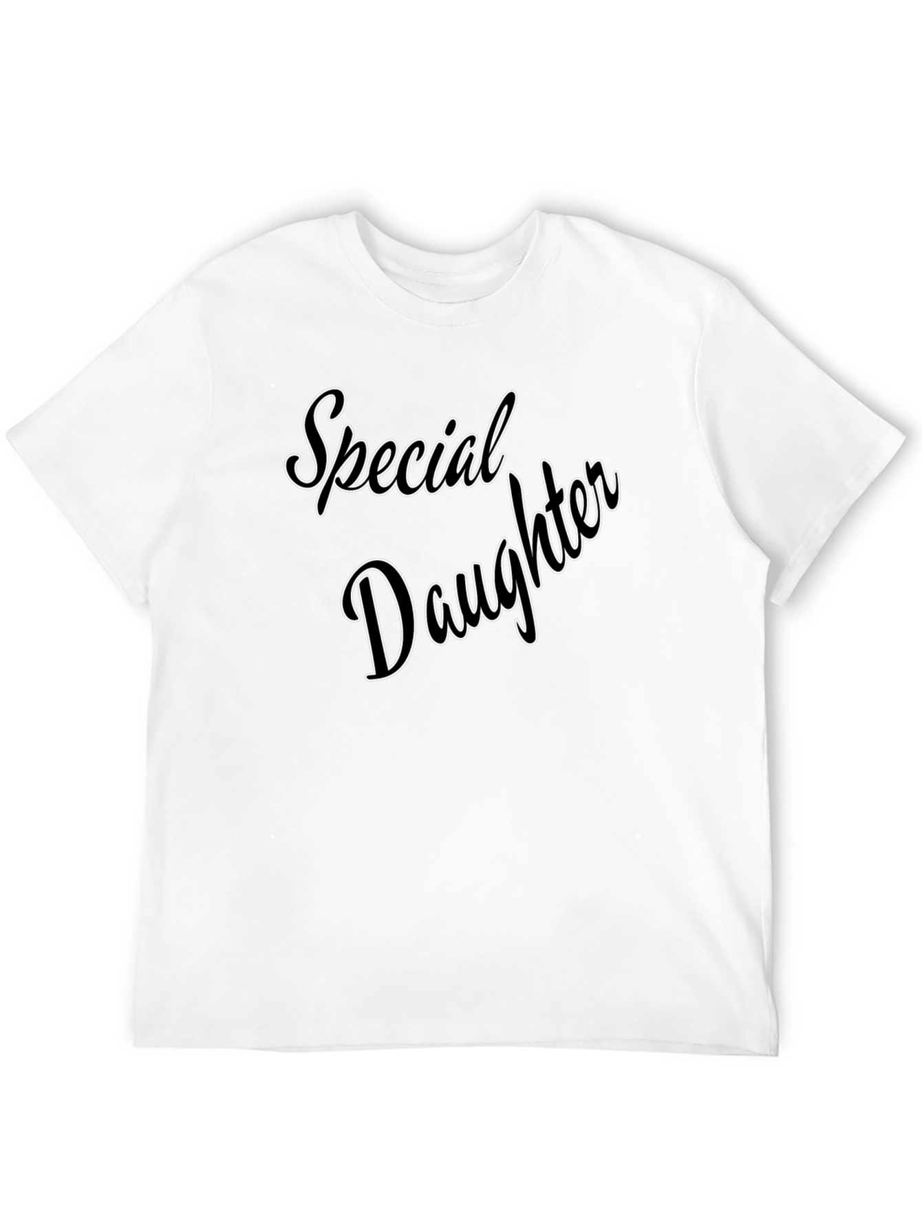Black Special Daughter Graphic Tee - Black Casual T-Shirt view 12