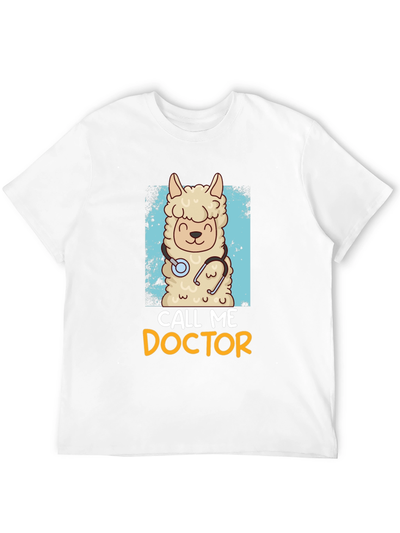 Black Call Me Doctor Llama Graphic Tee view 12