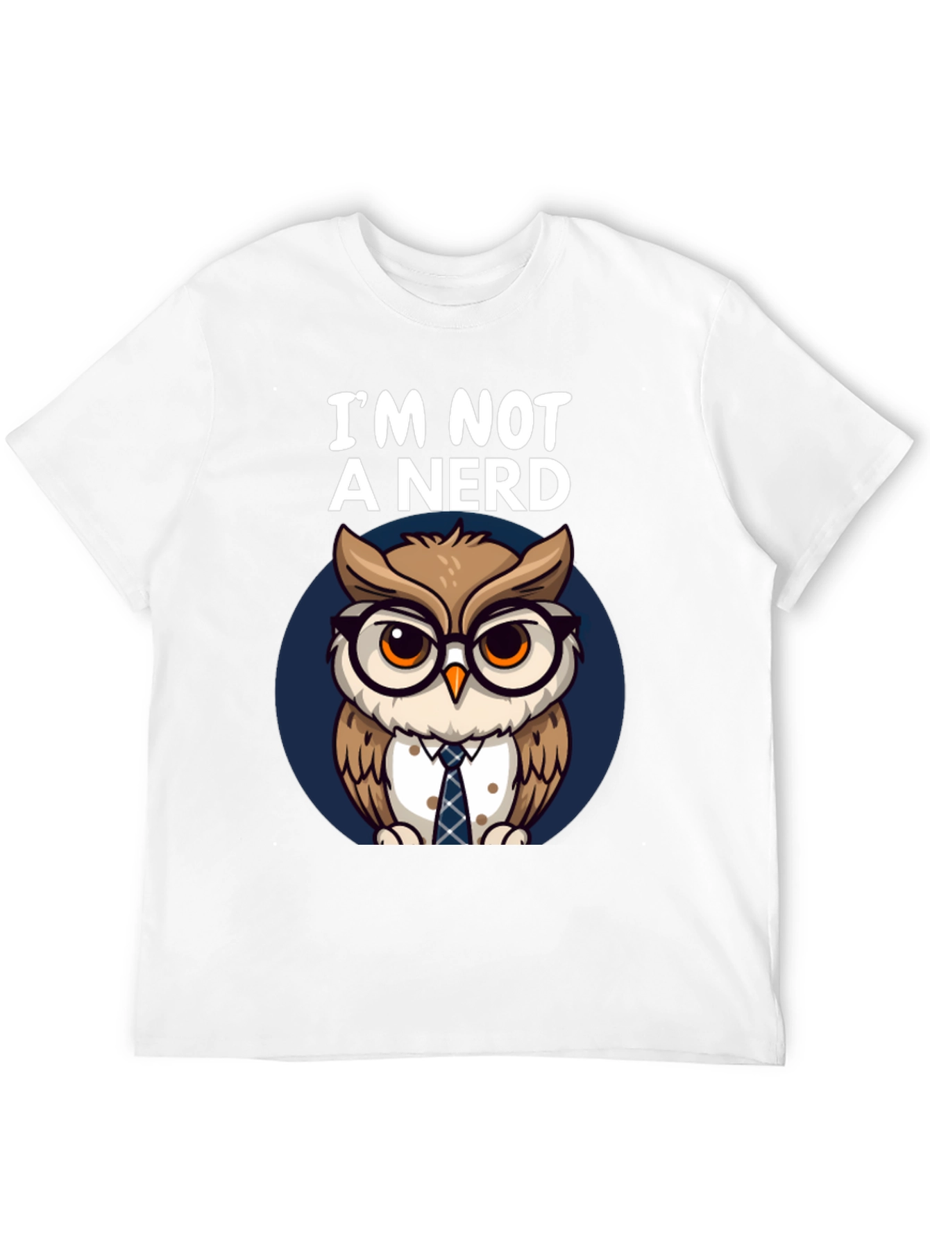 Black I'm Not A Nerd Owl T-Shirt view 12