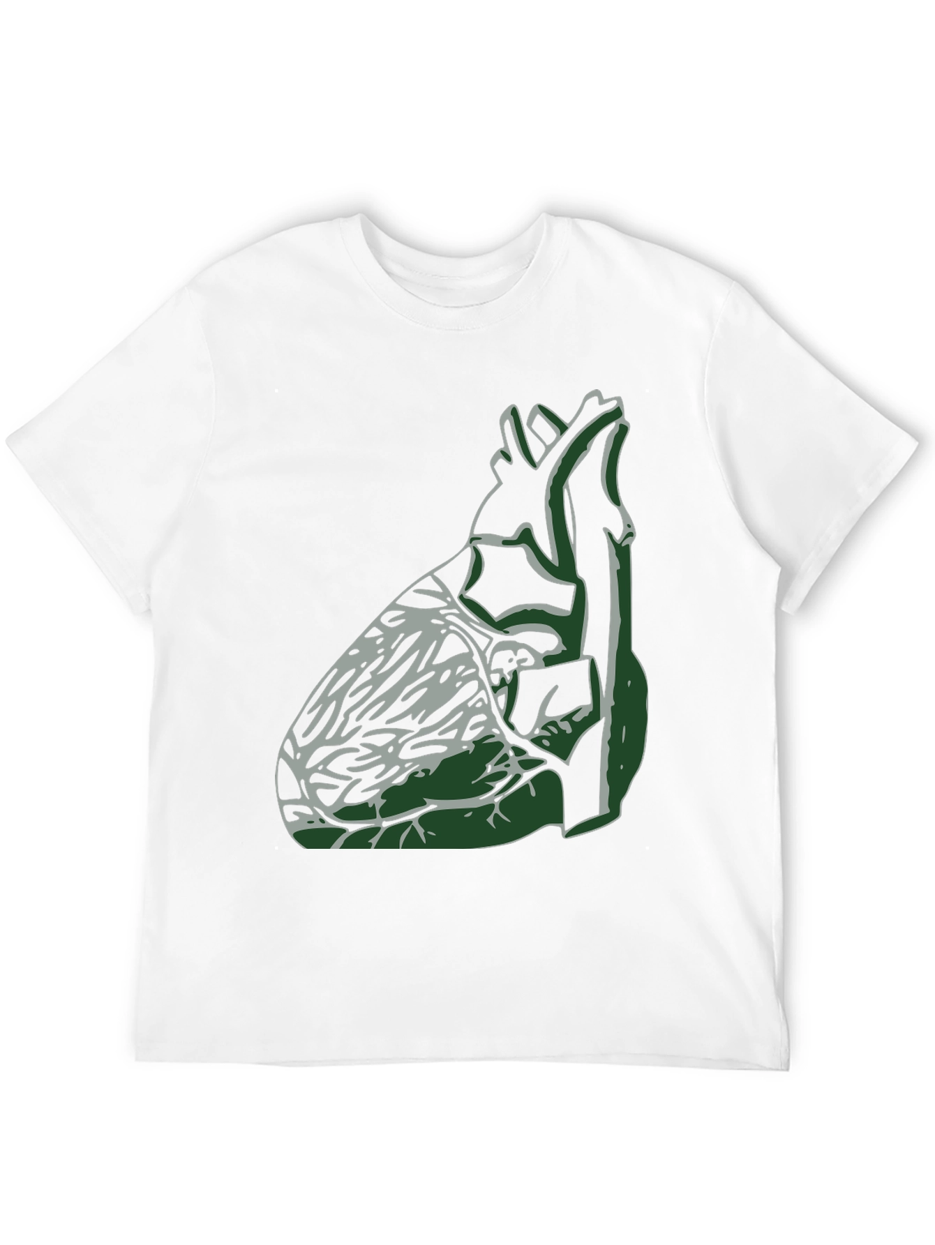 Black Anatomical Heart Graphic Tee - Unique Design view 12