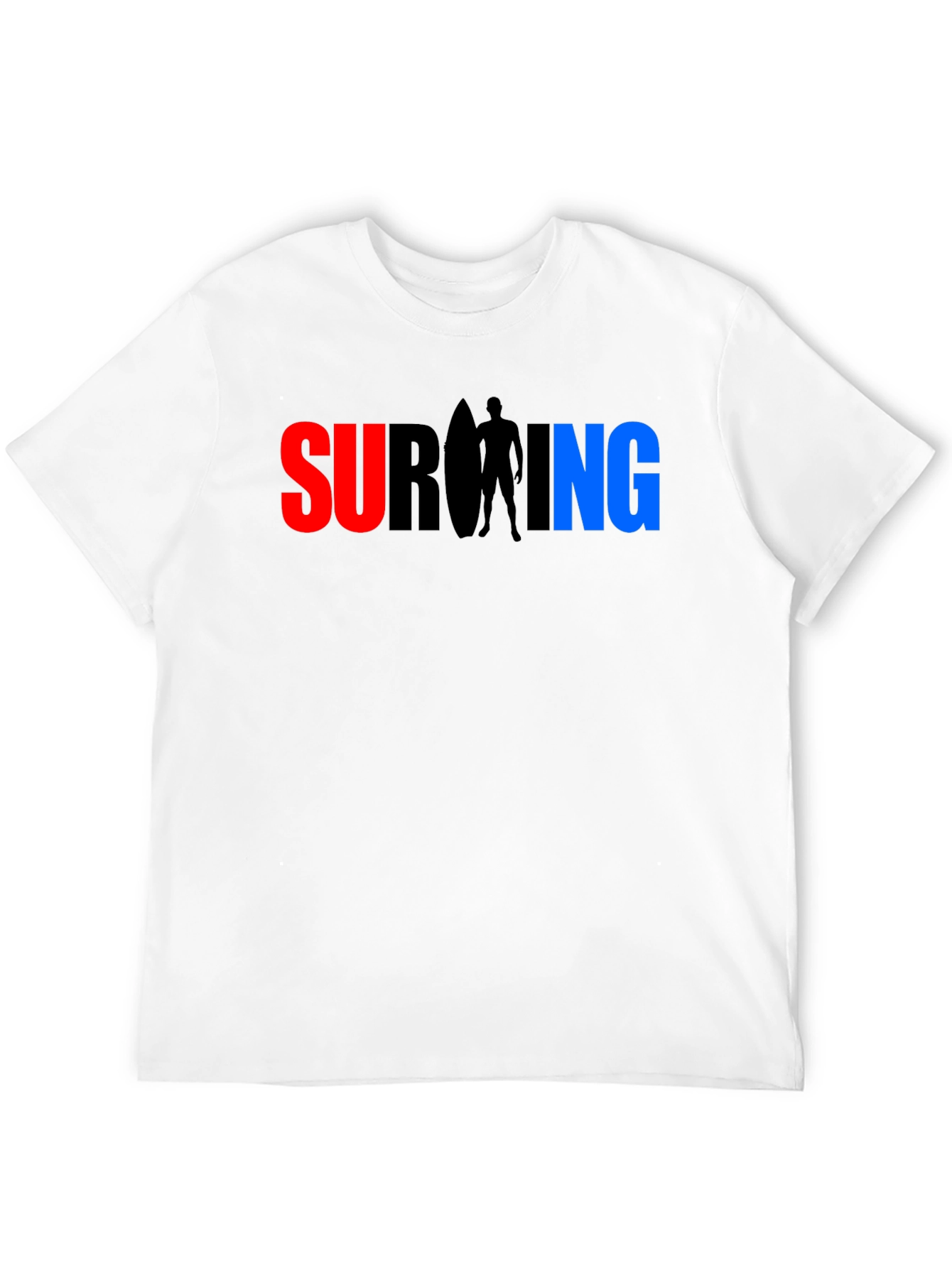 Black Surfing Graphic T-Shirt - Cool Casual Tee view 12
