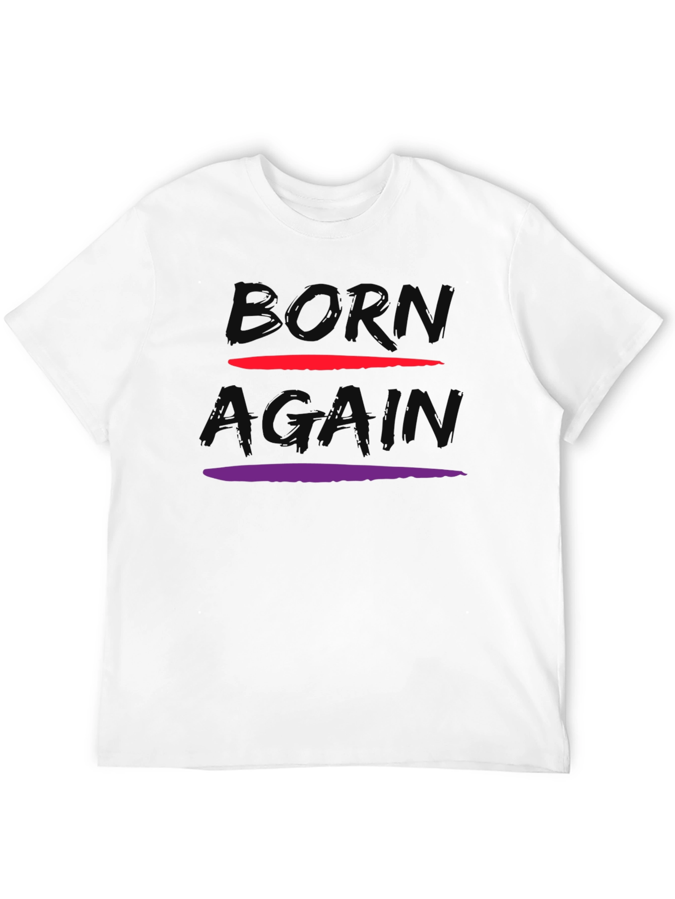 Black Born Again Graphic Tee - Stylish Cotton Blend view 12
