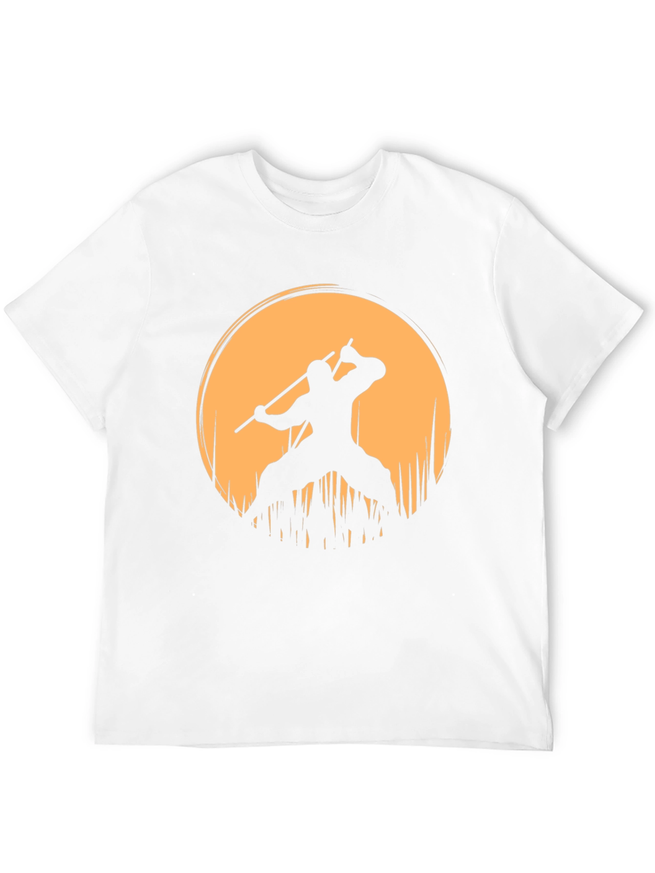 Black Samurai Warrior Sunset Graphic T-Shirt view 12