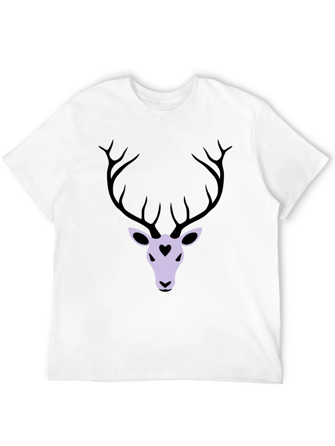 Black Deer Heart Graphic T-Shirt - Black view 12