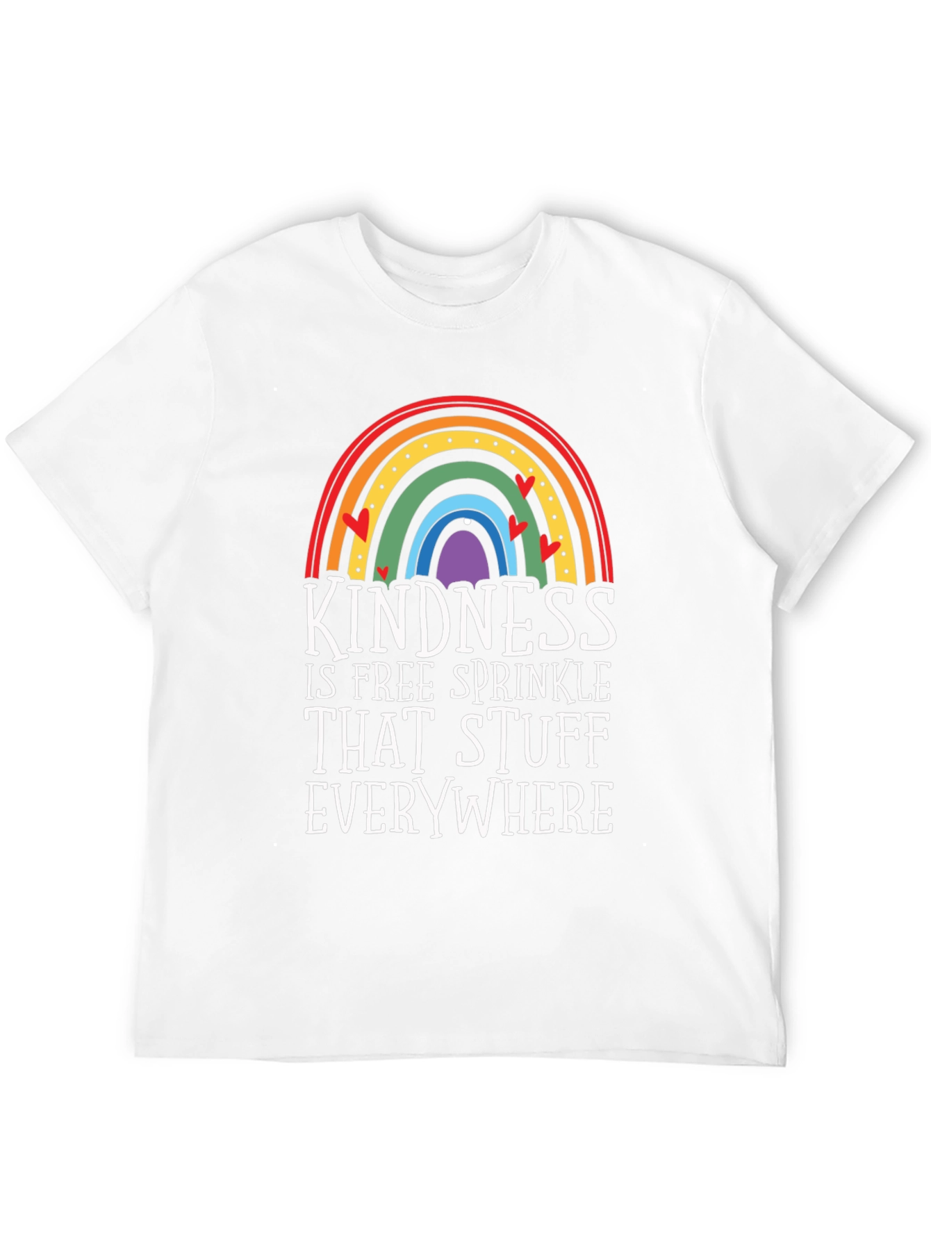 Black Kindness Rainbow Graphic Tee view 12