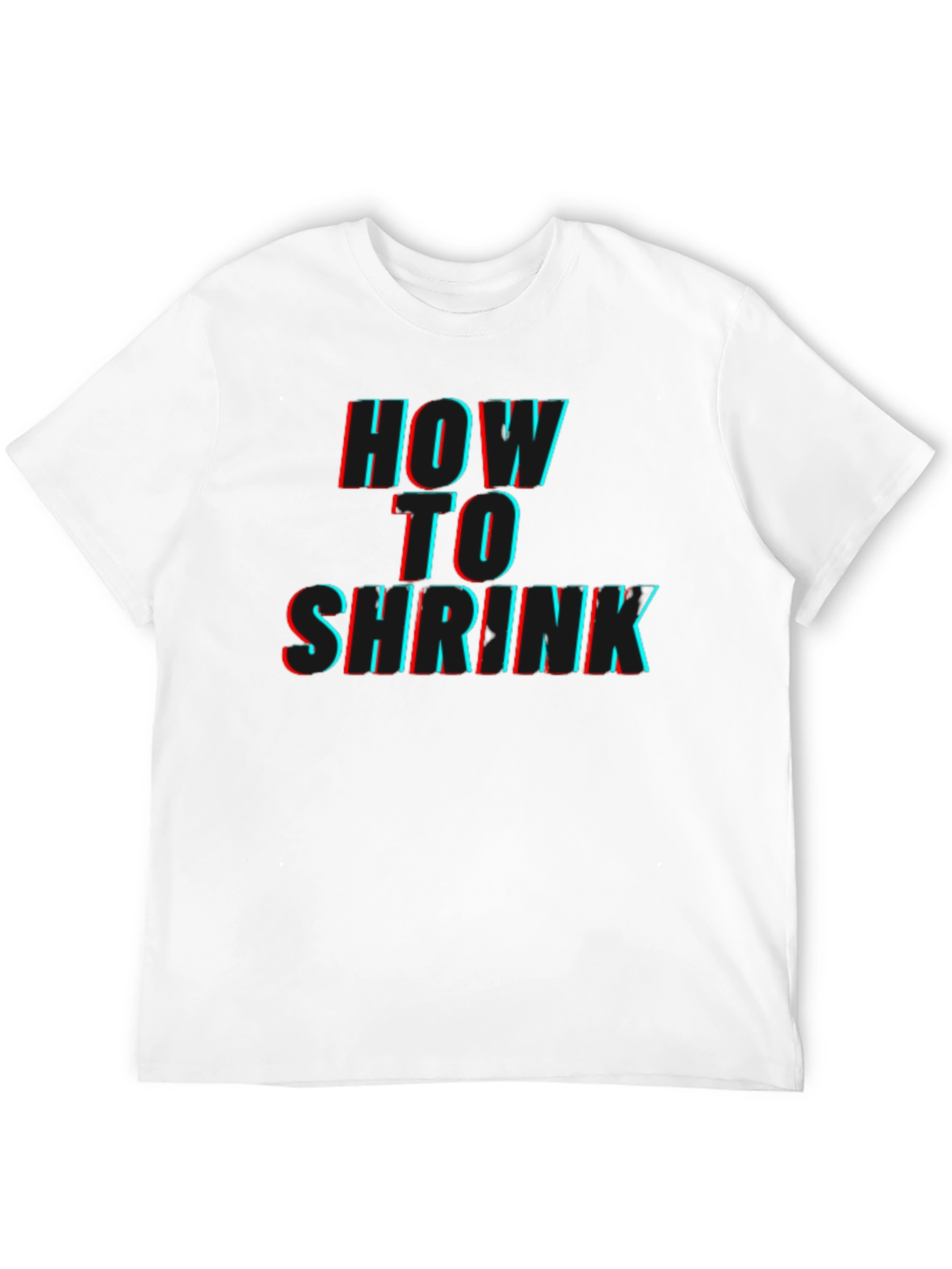 Black How to Shrink Graphic T-Shirt view 12