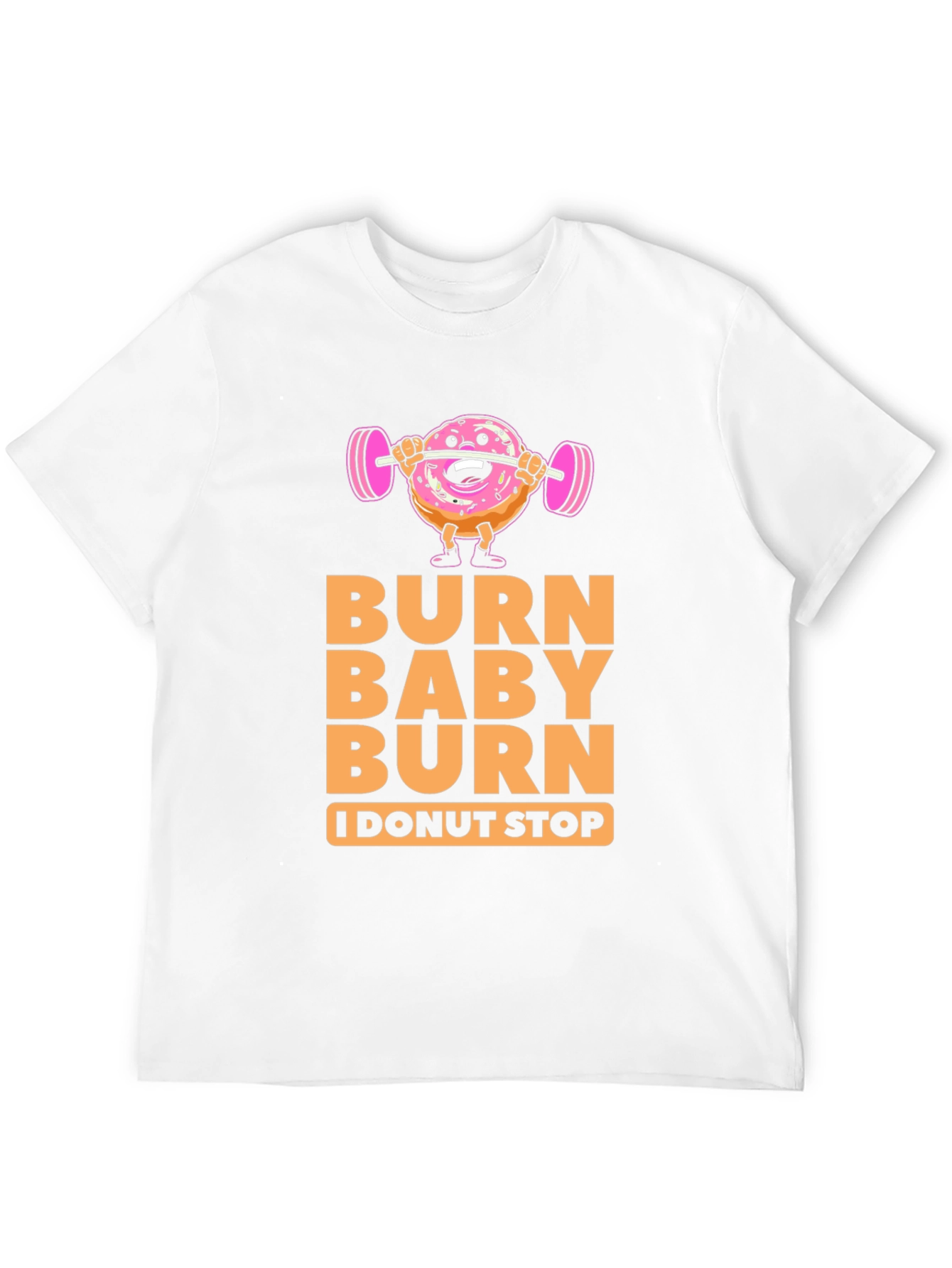 Black Burn Baby Burn Donut Workout T-Shirt view 12