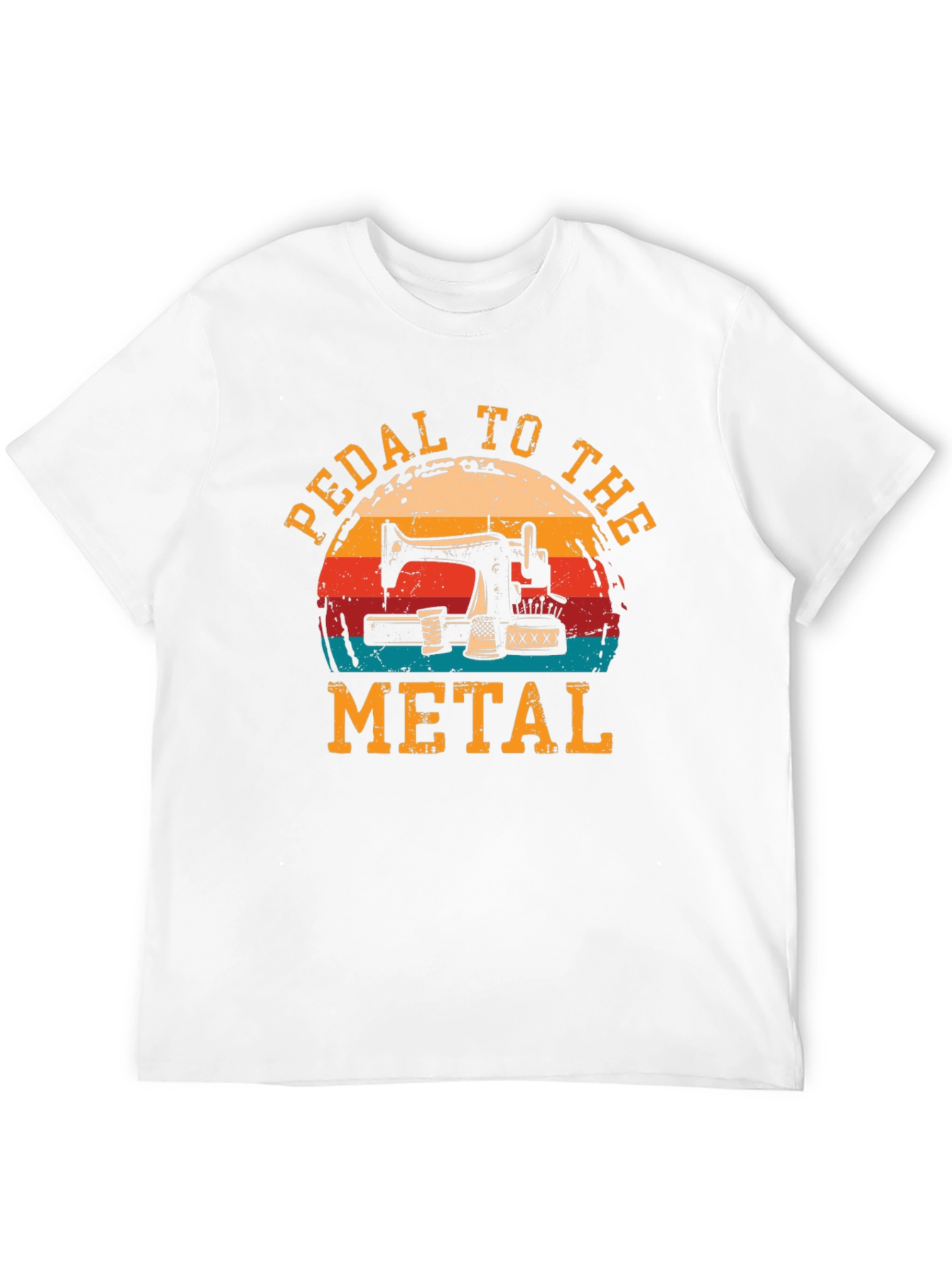 Black Pedal to the Metal Sewing T-Shirt view 12