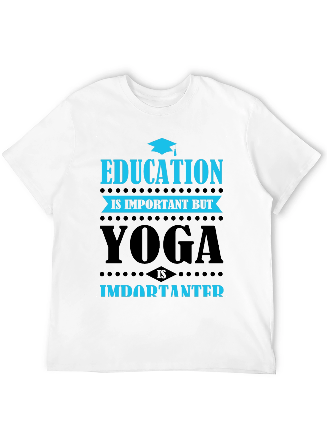 Black Yoga Is Importanter T-Shirt view 12